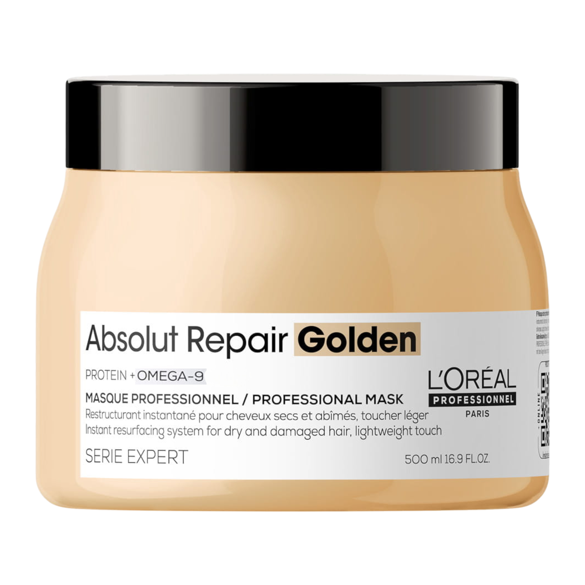 L’ORÉAL PROFESSIONNEL ABSOLUT REPAIR GOLDEN PROTEIN + OMEGA-9 Zlatá maska ​​pro poškozené vlasy 500 ml
