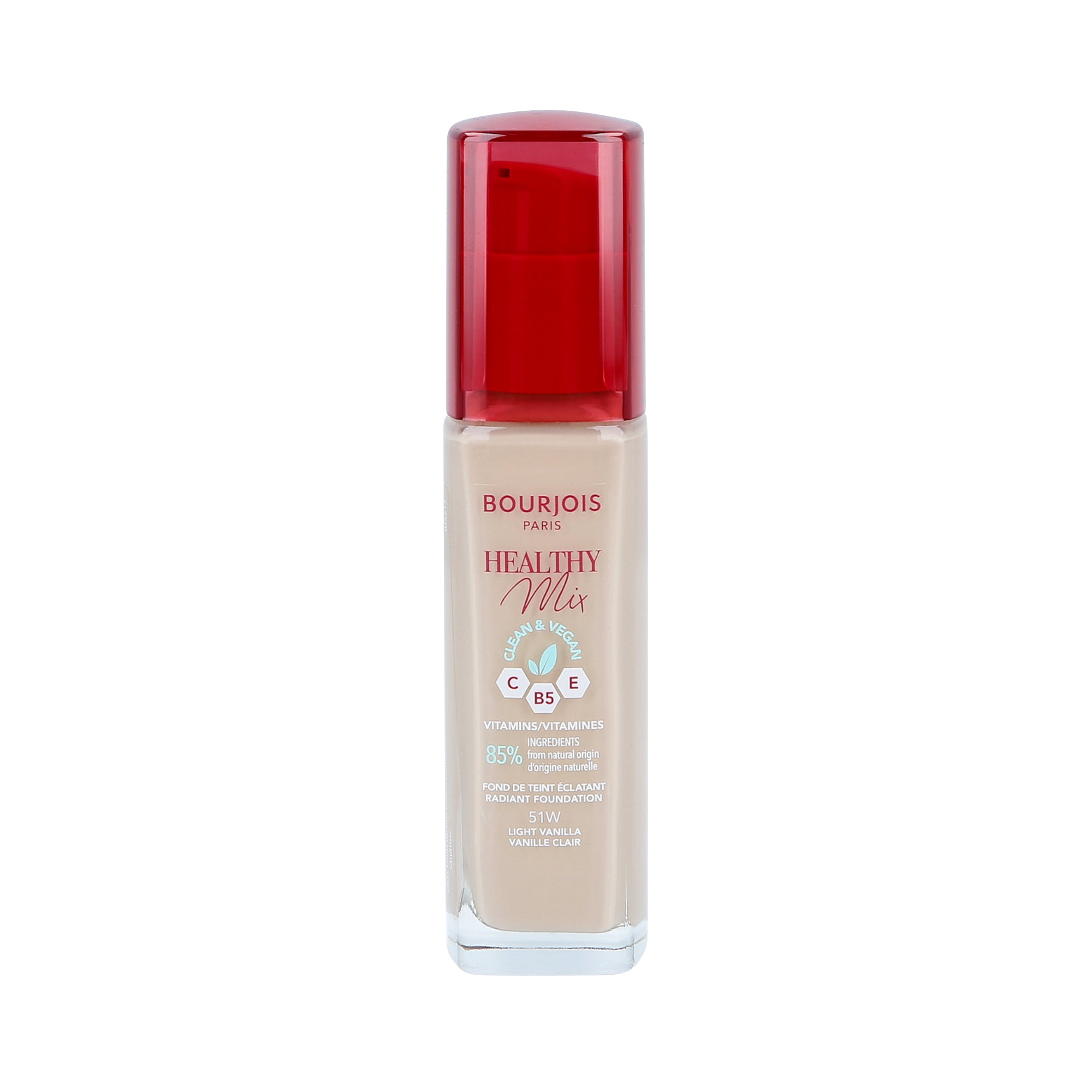 BOURJOIS HEALTHY MIX VEGAN Fondotinta 051W Light Vanilla 30ml