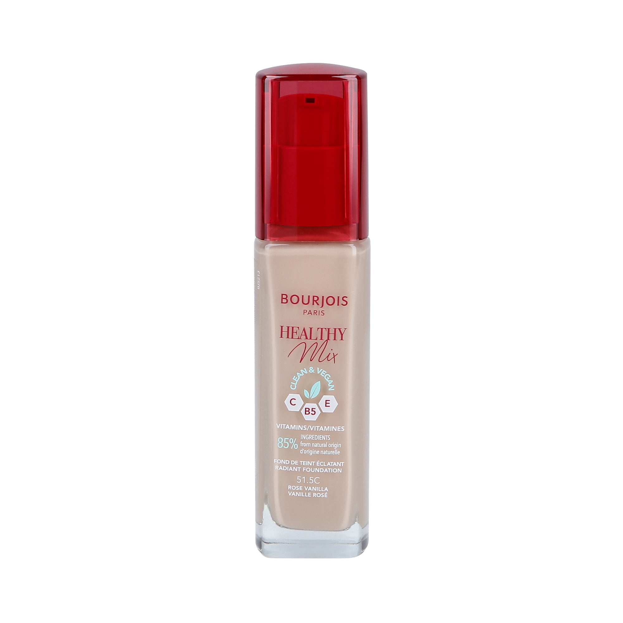 BOURJOIS HEALTHY MIX VEGAN Podkład rozświetlający 051,5C Rose Vanilla 30 ml