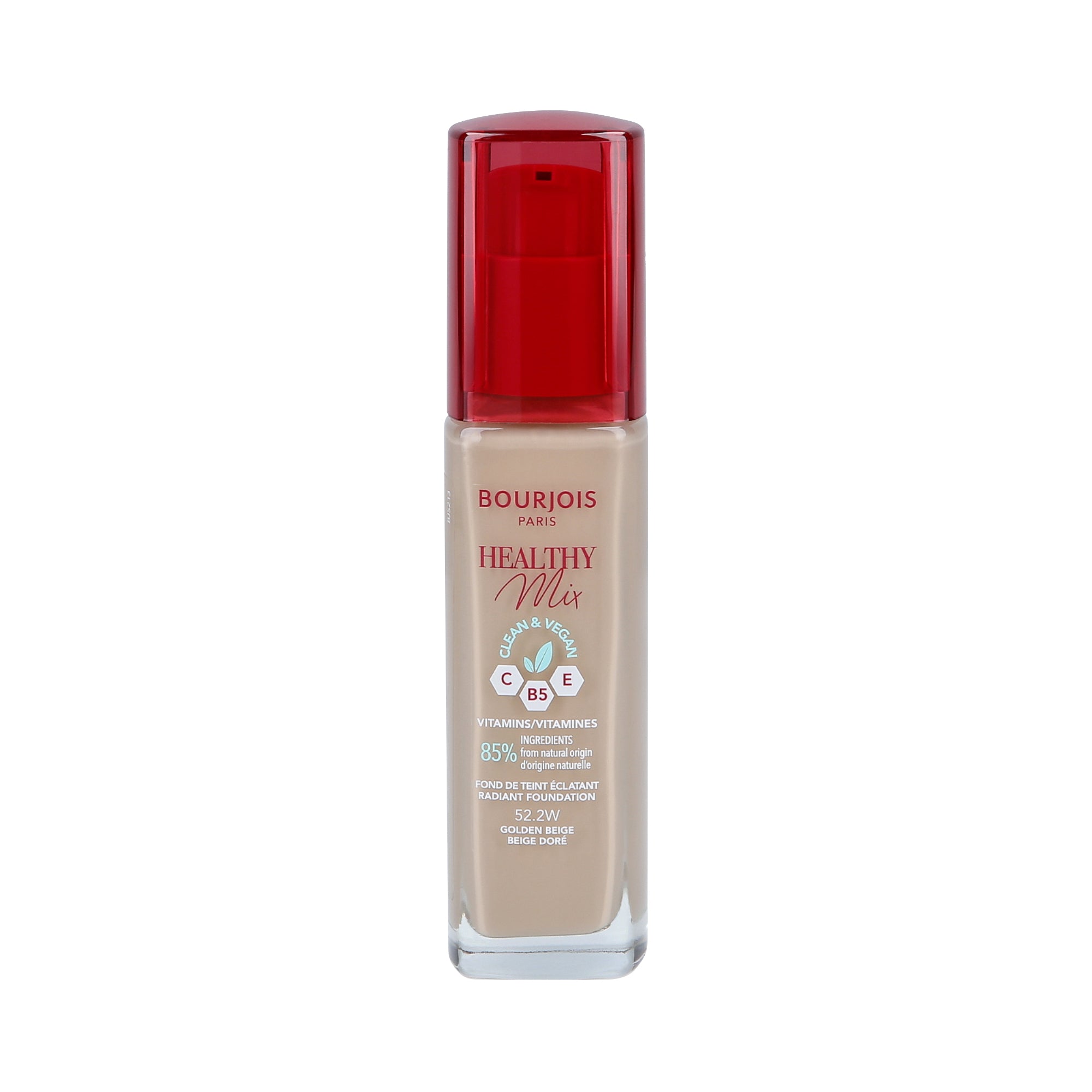 BOURJOIS HEALTHY MIX VEGAN Podkład rozświetlający 052,2W Golden Beige 30 ml