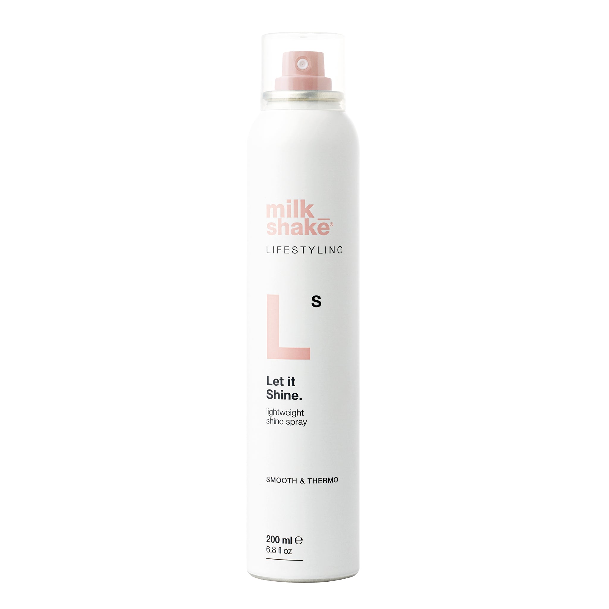 MILK SHAKE LIFESTYLING LET IT SHINE Lehký, lesklý sprej na vlasy poskytující tepelnou ochranu 200 ml