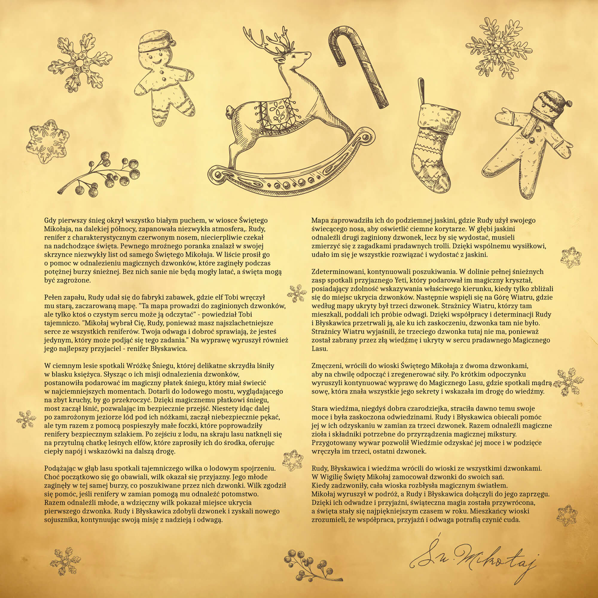 HISKIN CHRISTMAS STORY Kalendarz adwentowy ze świątecznymi świecami z motywem bajkowej księgi, 24 okienka #3