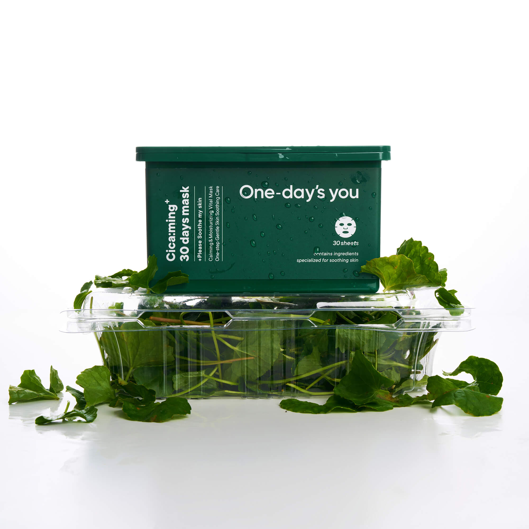 ONE-DAY’S YOU CICA:MING 30 DAYS Zklidňující plátýnkové masky 310 ml (30 ks) #4