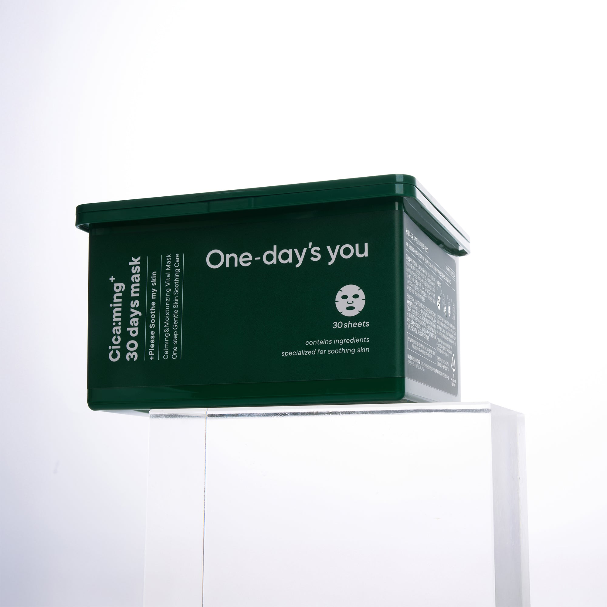 ONE-DAY’S YOU CICA:MING 30 DAYS Zklidňující plátýnkové masky 310 ml (30 ks) #5