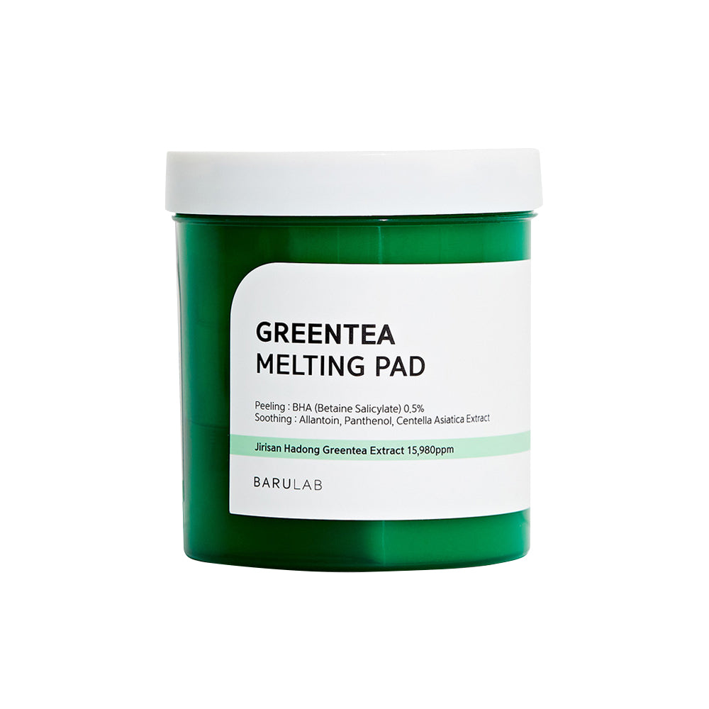 BARULAB GREENTEA MELTING PAD Beruhigende, tonisierende Gesichtspads 380 ml (150 Stück)