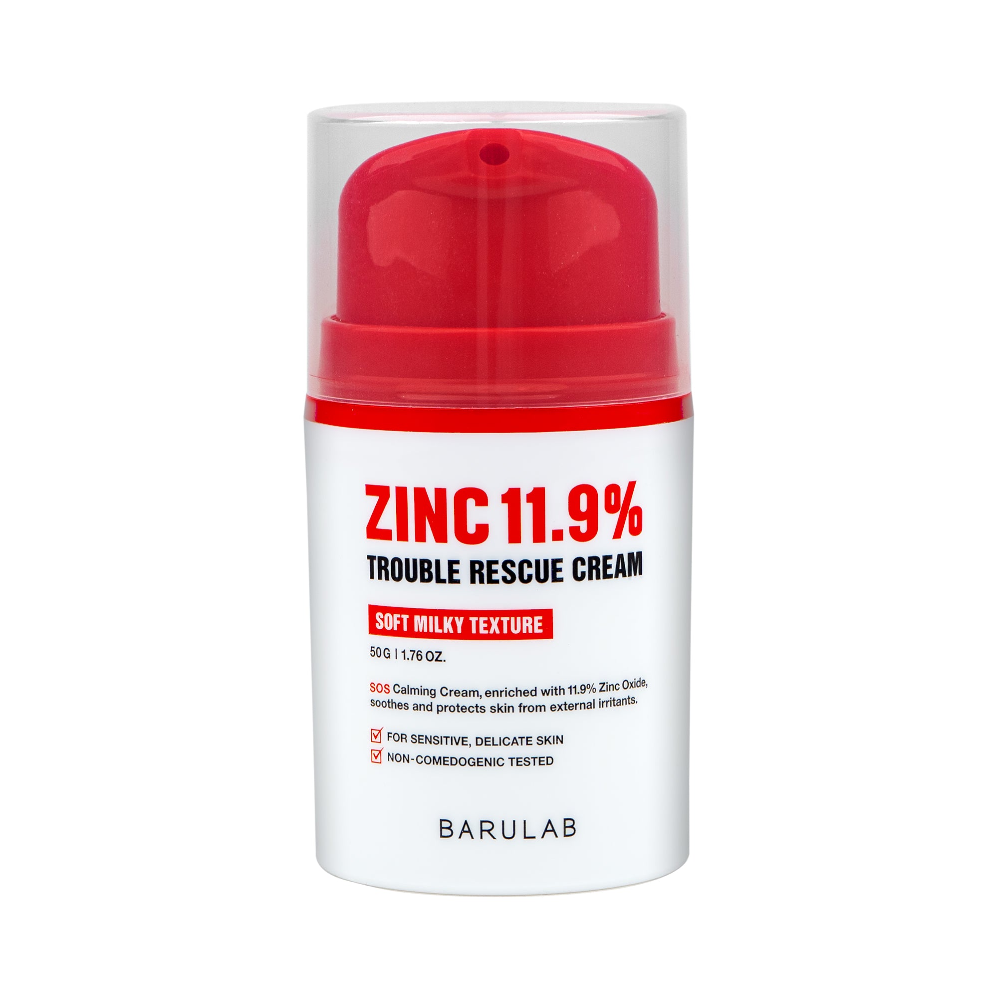 BARULAB ZINC 11,9 % TROUBLE RESCUE CREAM Beruhigende Rettungscreme mit Zink 11,9 % 50 g