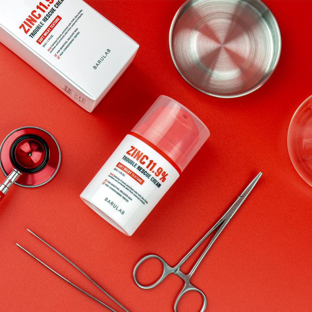 BARULAB ZINC 11.9% TROUBLE RESCUE CREAM Łagodzący krem ratunkowy z cynkiem 11,9% 50 g #6