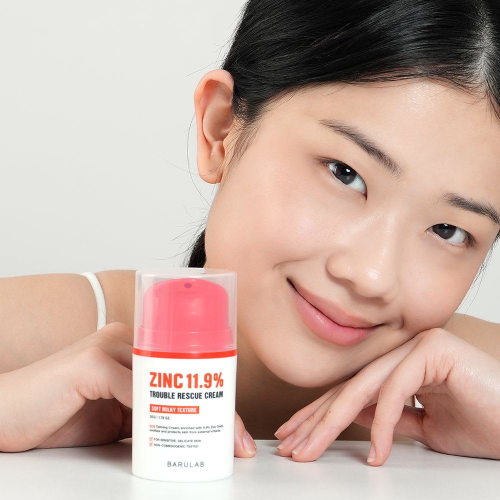 BARULAB ZINC 11.9% TROUBLE RESCUE CREAM Łagodzący krem ratunkowy z cynkiem 11,9% 50 g #3