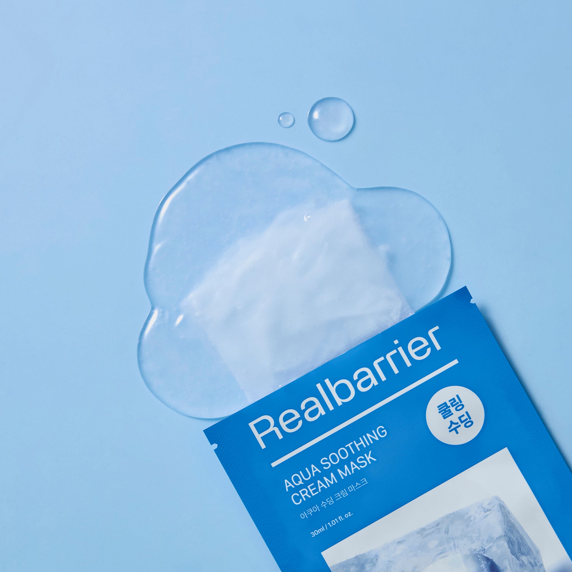 REAL BARRIER AQUA SOOTHING CREAM MASK Głęboko nawilżająca maska w płachcie 30 ml (10 szt.) #3