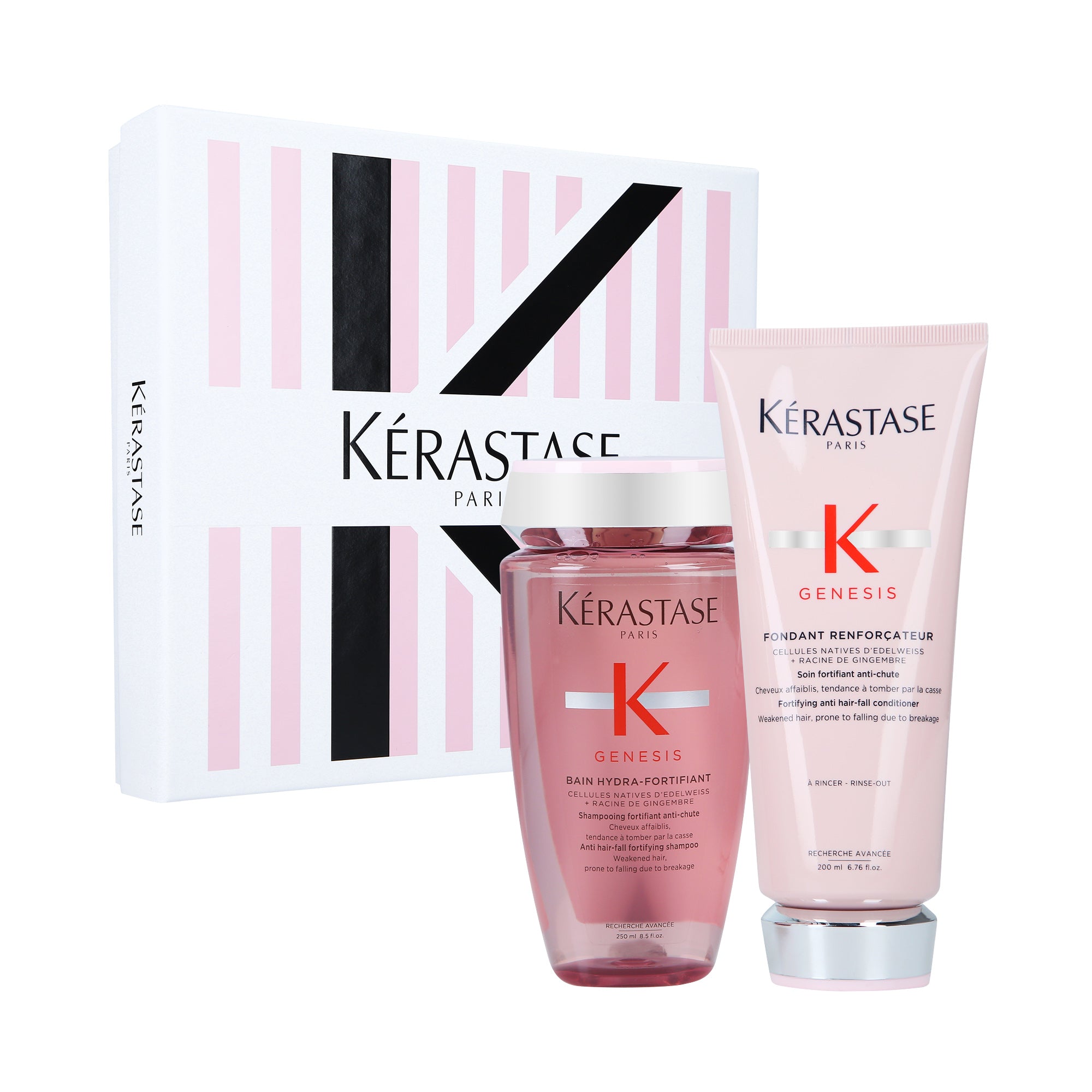 KÉRASTASE GENESIS FONDANT Kit fortifiant pour cheveux fins et fragilisés 250 ml + 200 ml
