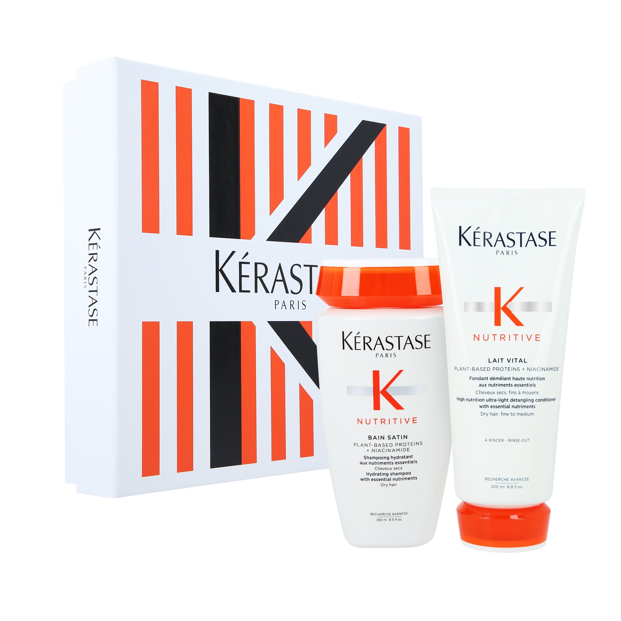 KÉRASTASE NUTRITIVE Sada pro péči o suché a poškozené vlasy 250 ml + 200 ml