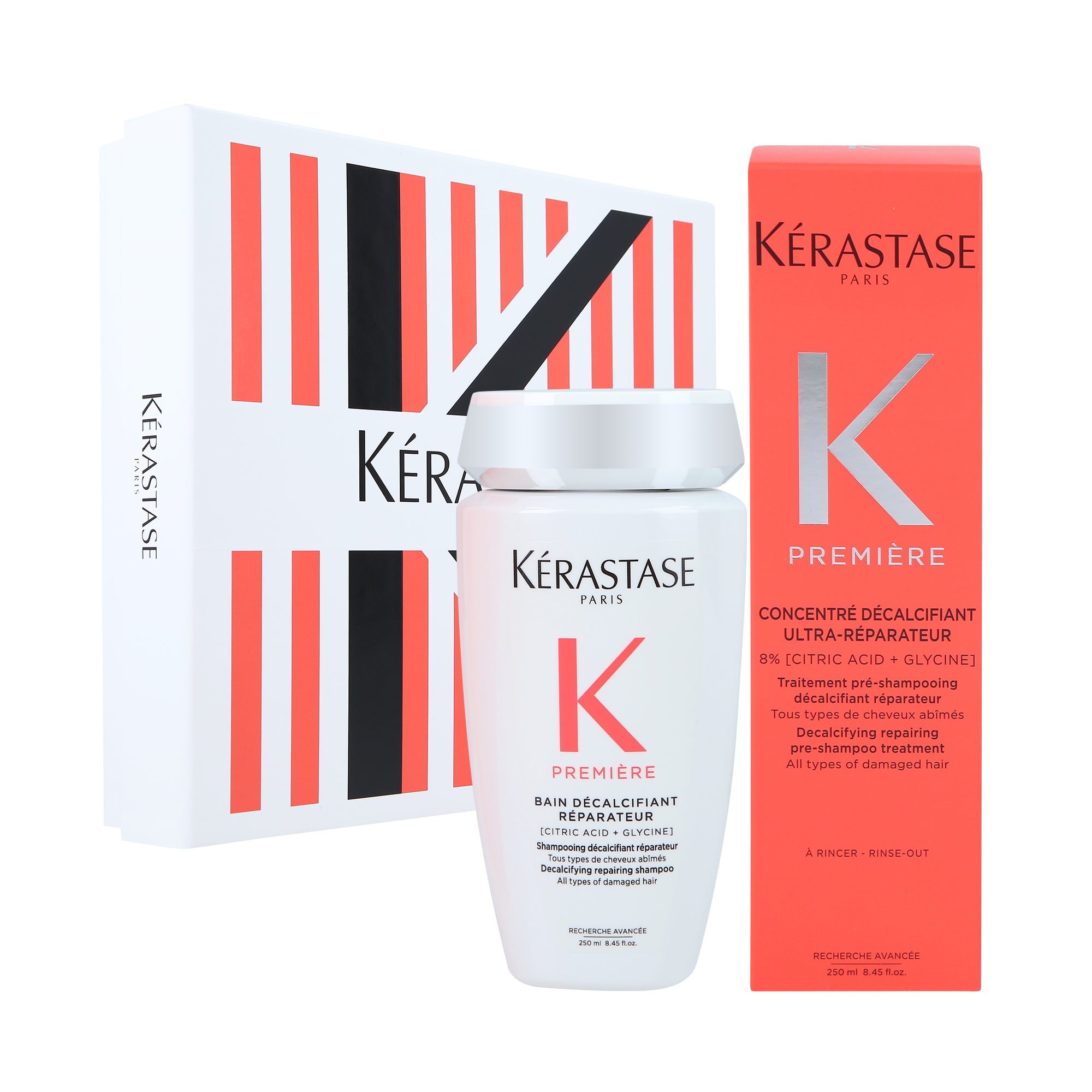 KÉRASTASE PREMIERE DECALCIFYING REPAIRING Obudowujący zestaw do pielęgnacji włosów 250 ml + 250 ml
