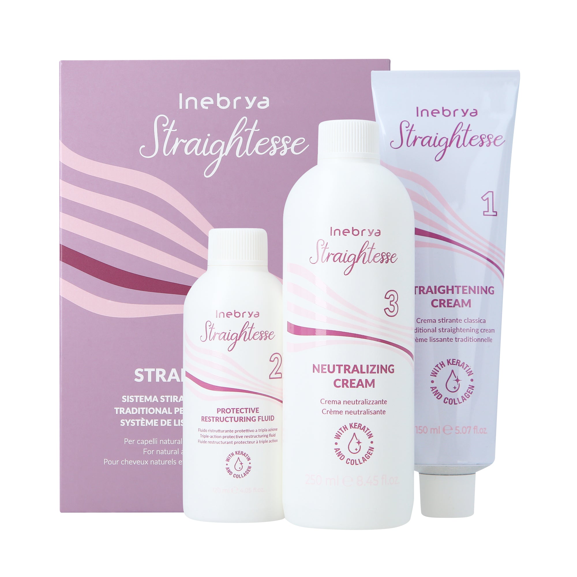 Kit de lissage permanent INEBRYA BIONIC STRAIGHT 3