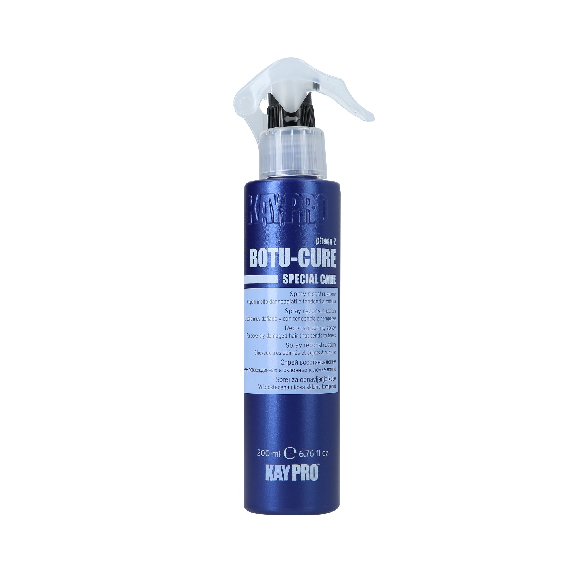 KAYPRO BOTU-CURE PHASE 2 Odbudowujący spray z peptydami roślinnymi do włosów zniszczonych 200 ml