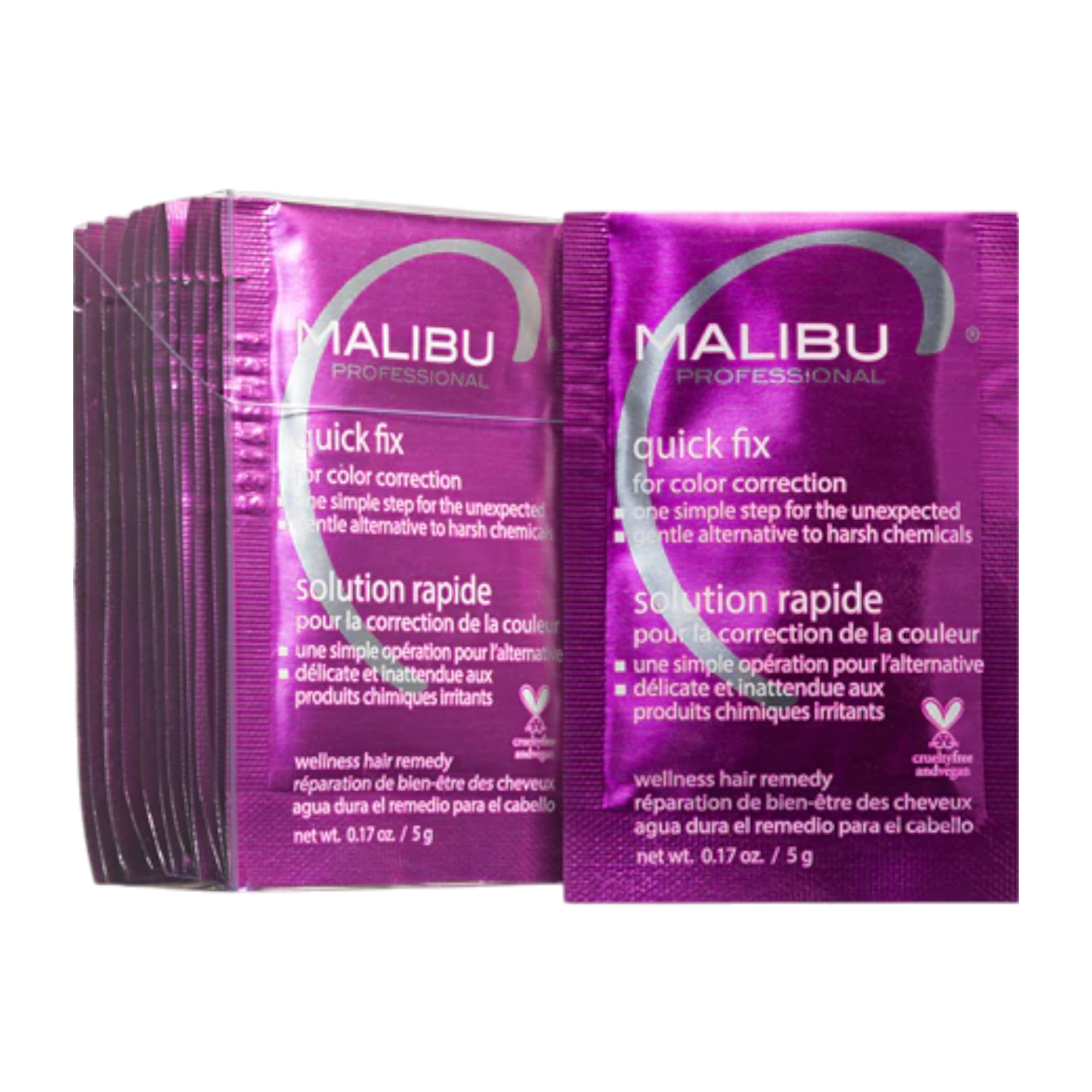 MALIBU C QUICK FIX COLOR CORRECTION Kúra pro korekci barvy vlasů po tónování 12 × 5 g