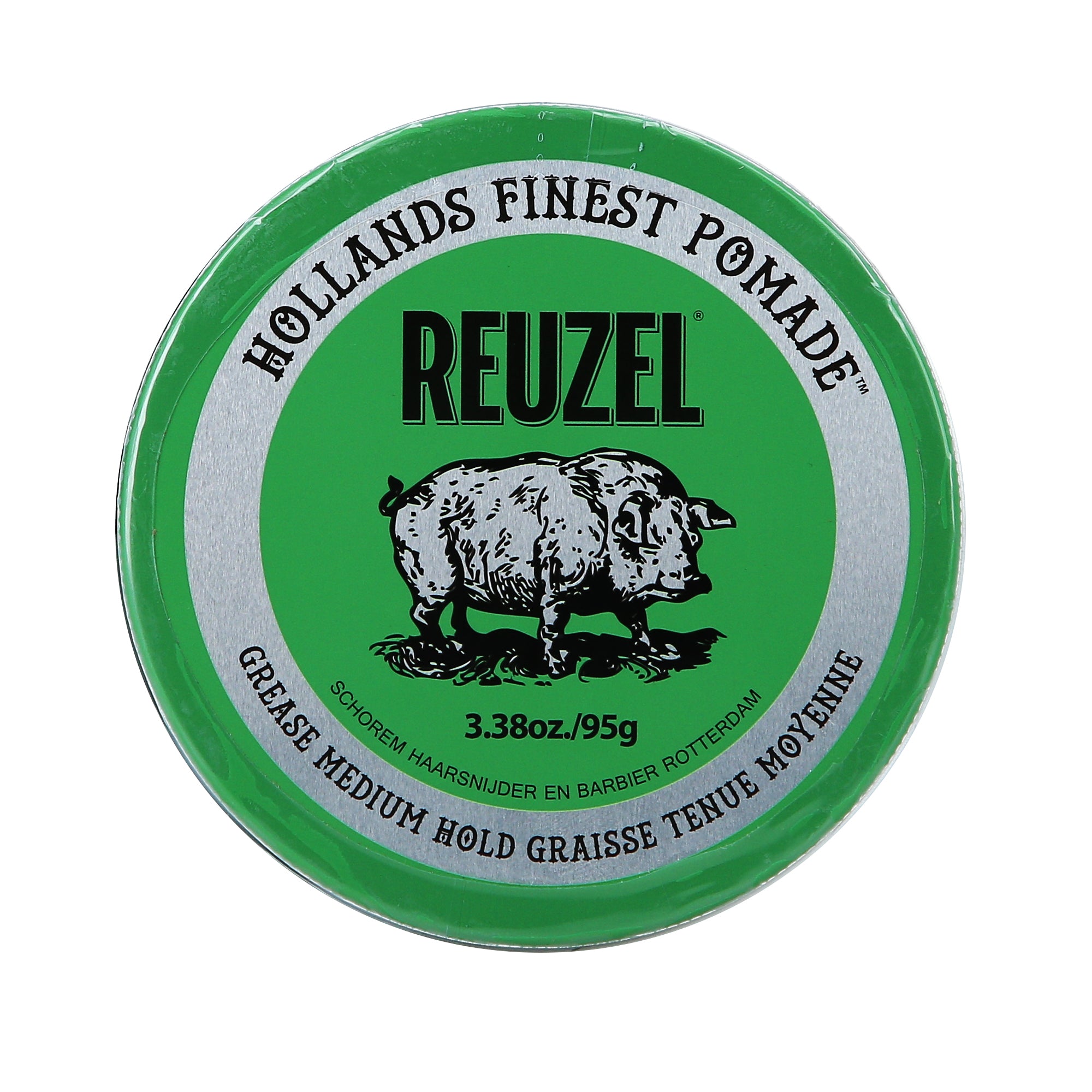 REUZEL GREEN POMADE GREASE MEDIUM HOLD Vosková pomáda na vlasy se střední fixací 95 g