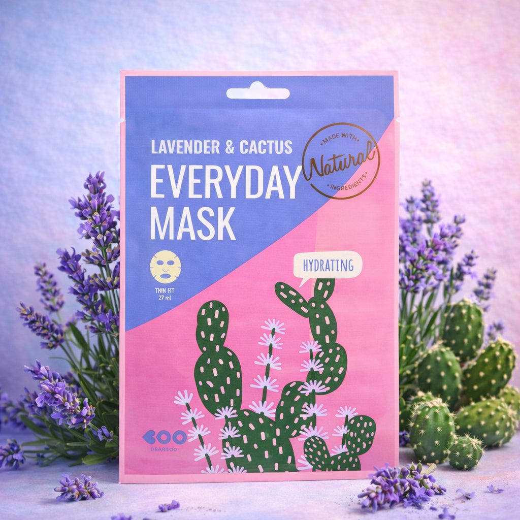 DEARBOO EVERYDAY LAVENDER&CACTUS Feuchtigkeitsspendende Tuchmaske 27 ml #4