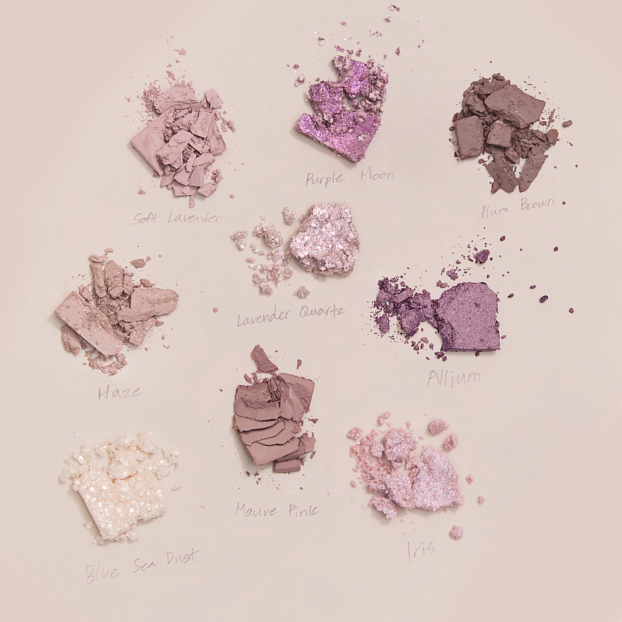 UNLEASHIA GLITTERPEDIA Veganská paletka očních stínů No.4 All of Lavender Fog 6,2 g #6