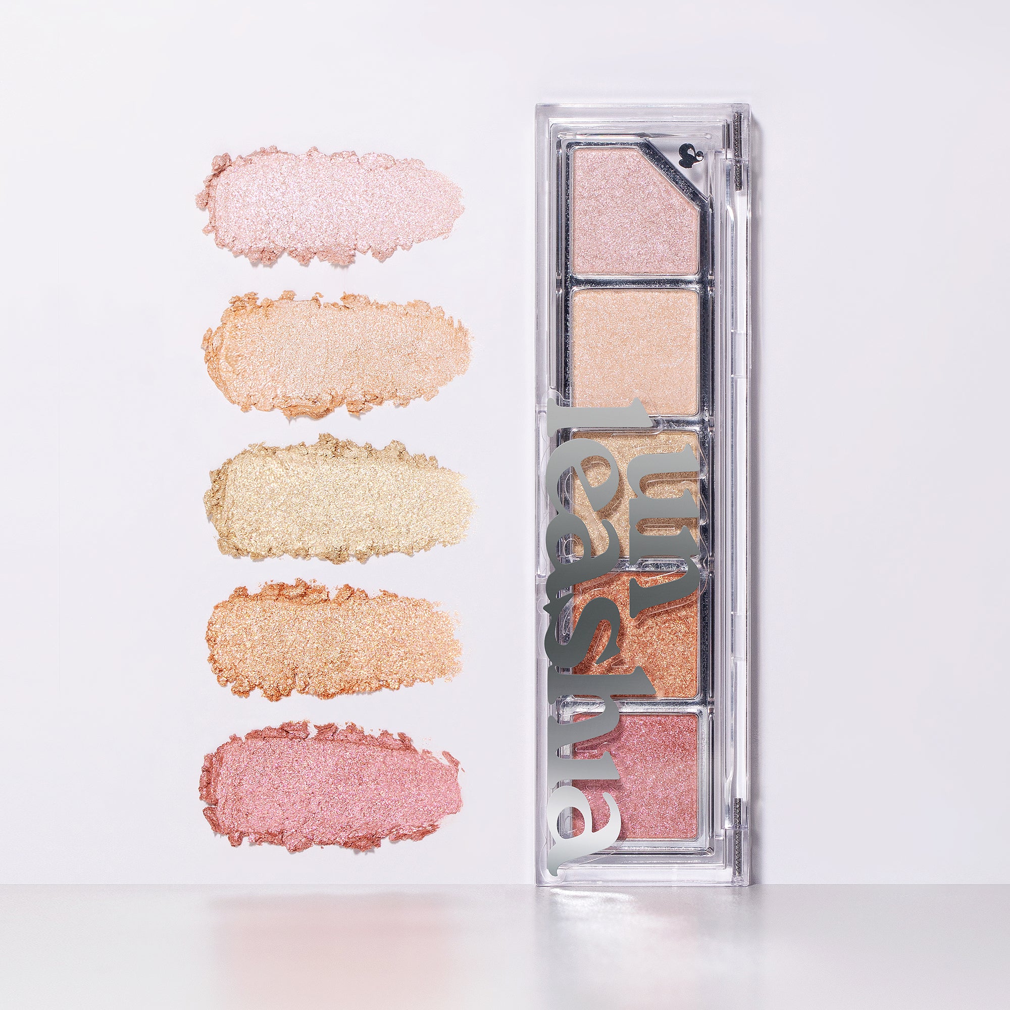 UNLEASHIA MOOD SHOWER Paleta cieni do powiek i rozświetlaczy No.100 Ballerina 4 g #4