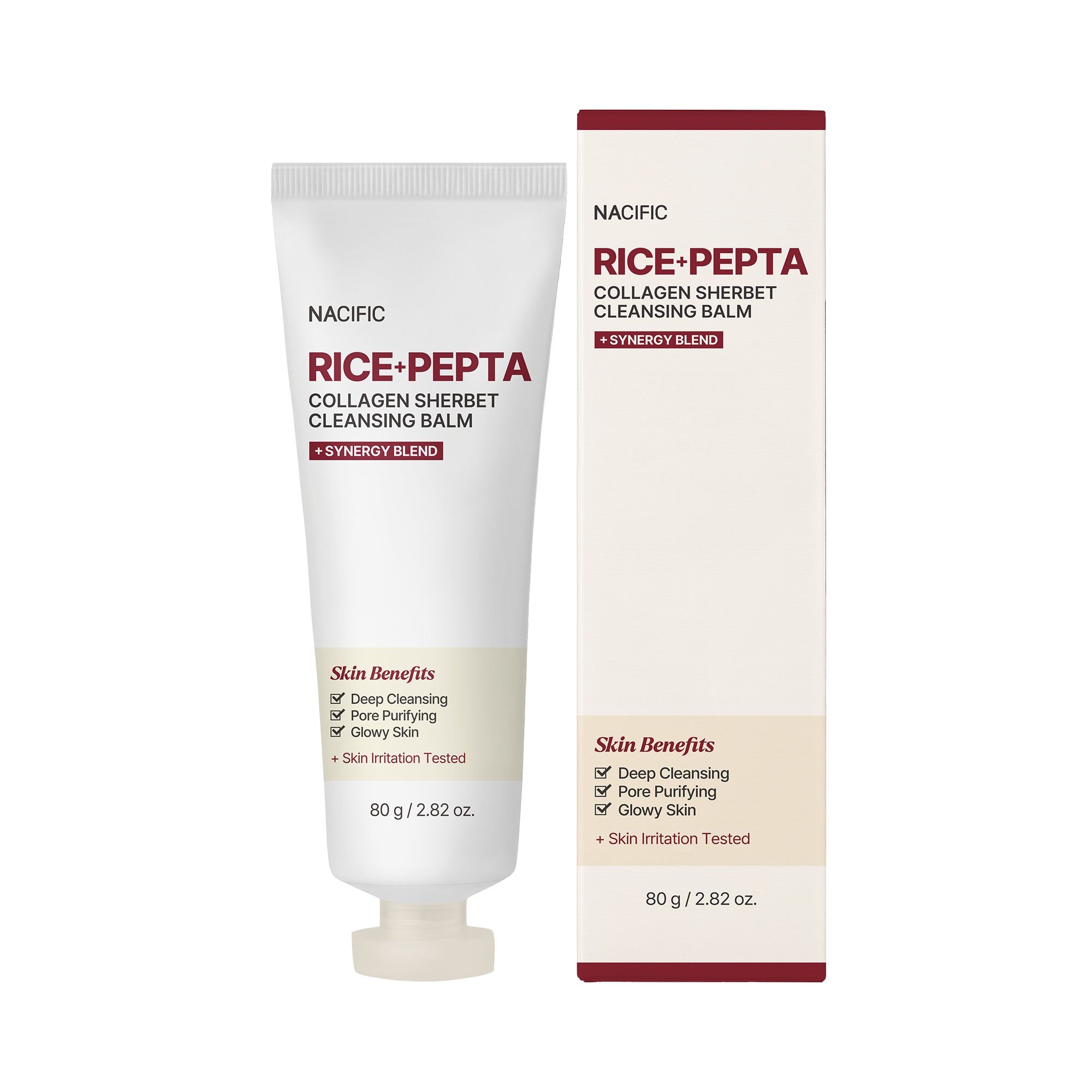 Baume nettoyant NACIFIC RIZ+PEPTA COLLAGÈNE SHERBET – baume démaquillant 80 g