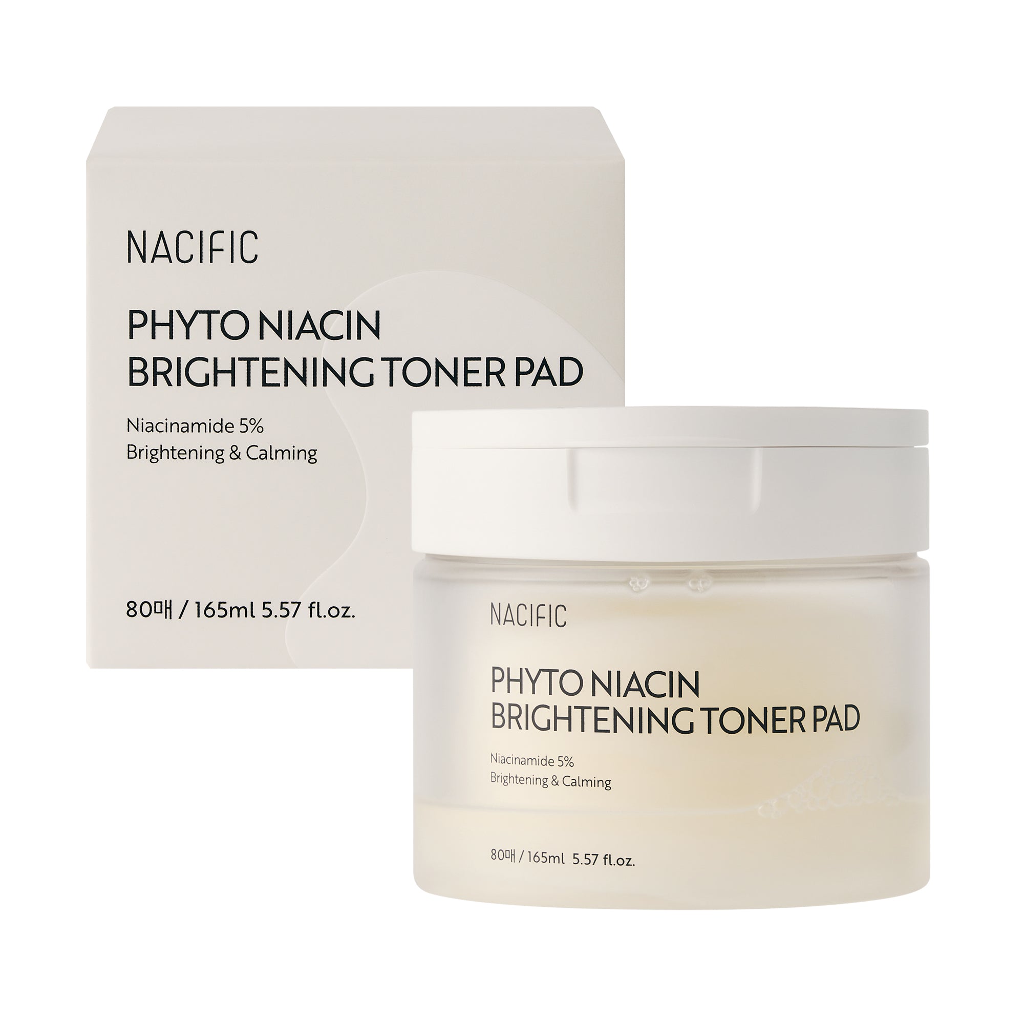 NACIFIC PHYTO NIACIN BRIGHTENING TONER PAD Tampons toner éclaircissants 160 ml (80 pièces)