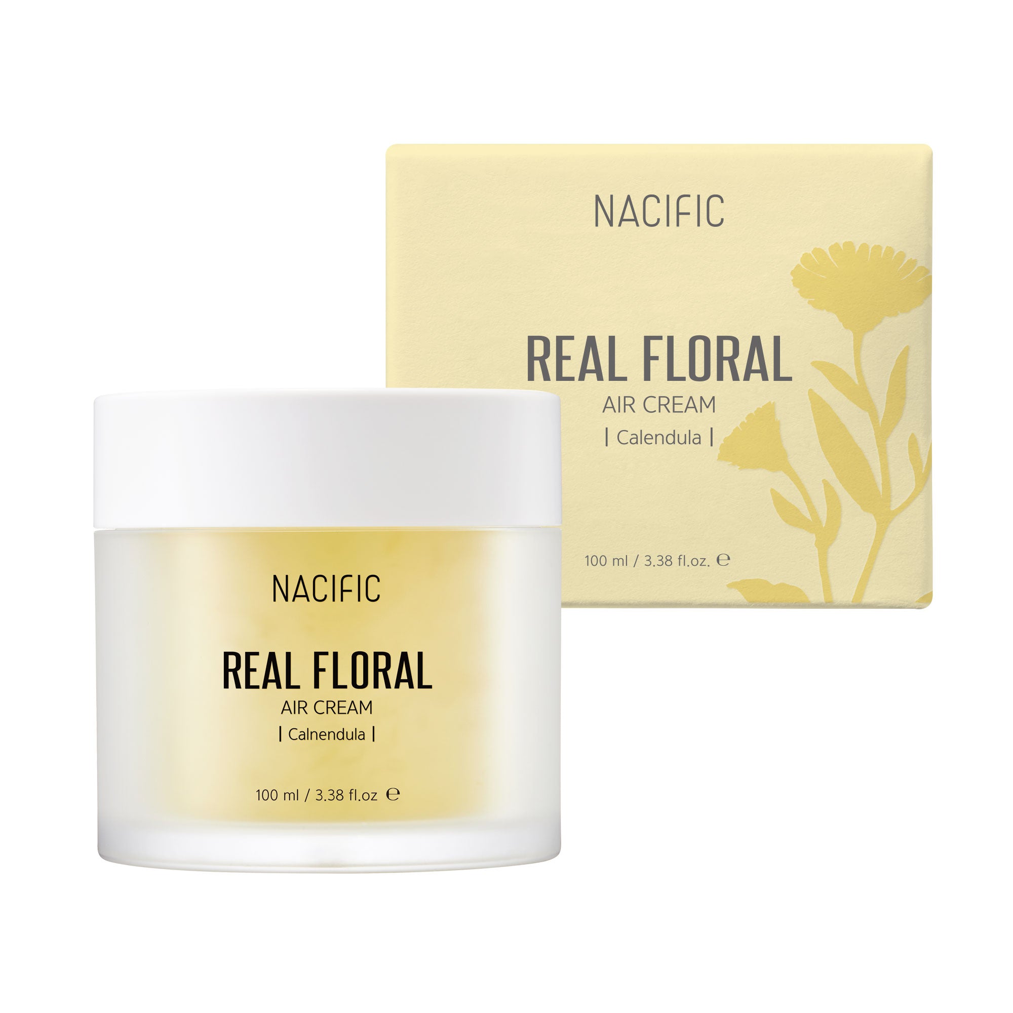NACIFIC REAL FLORAL CALENDULA AIR CREAM - lehký pleťový krém s extraktem z měsíčku 100 ml