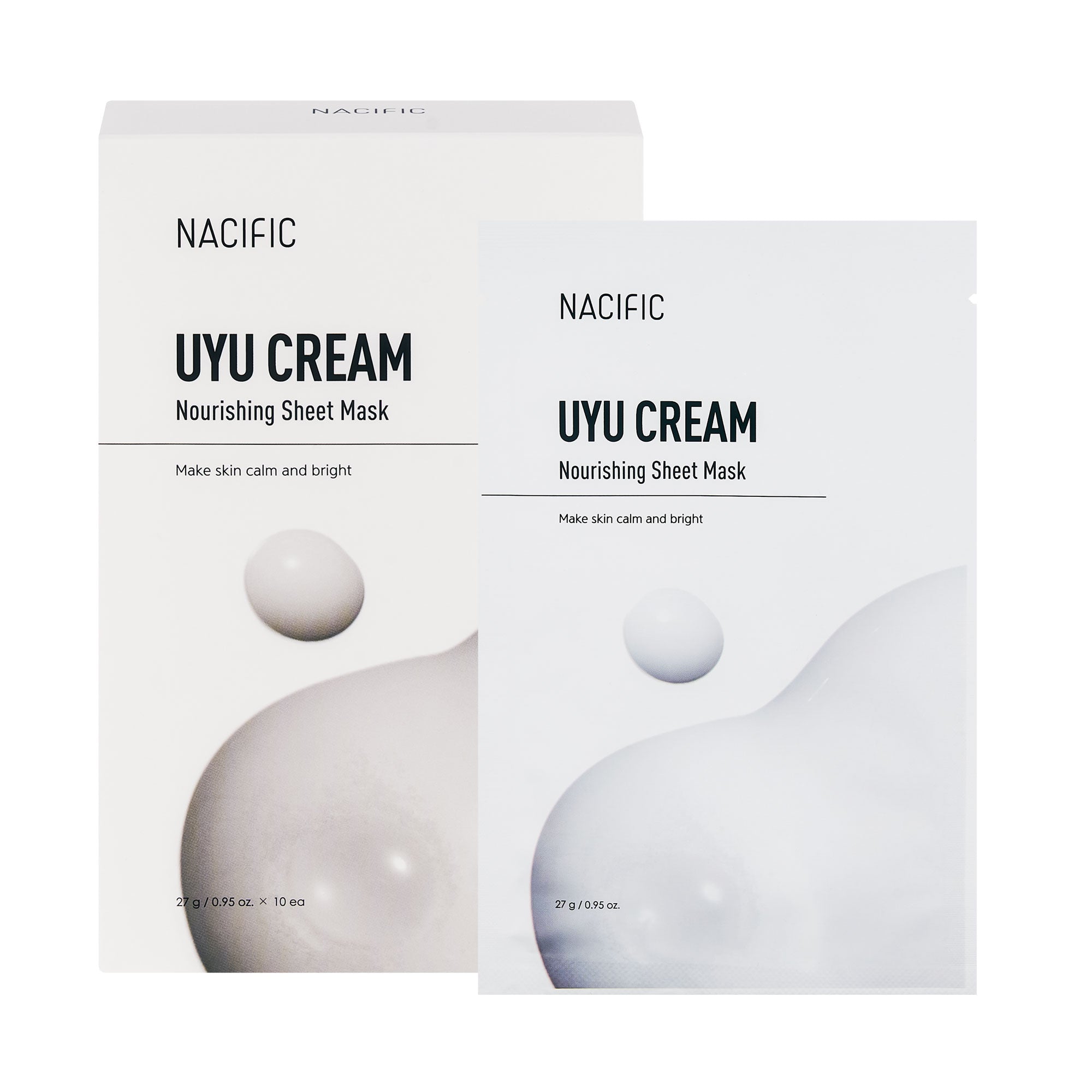 NACIFIC UYU CREAM NOURISHING MASK PACK Odżywcza maska w płachcie 10×30 g