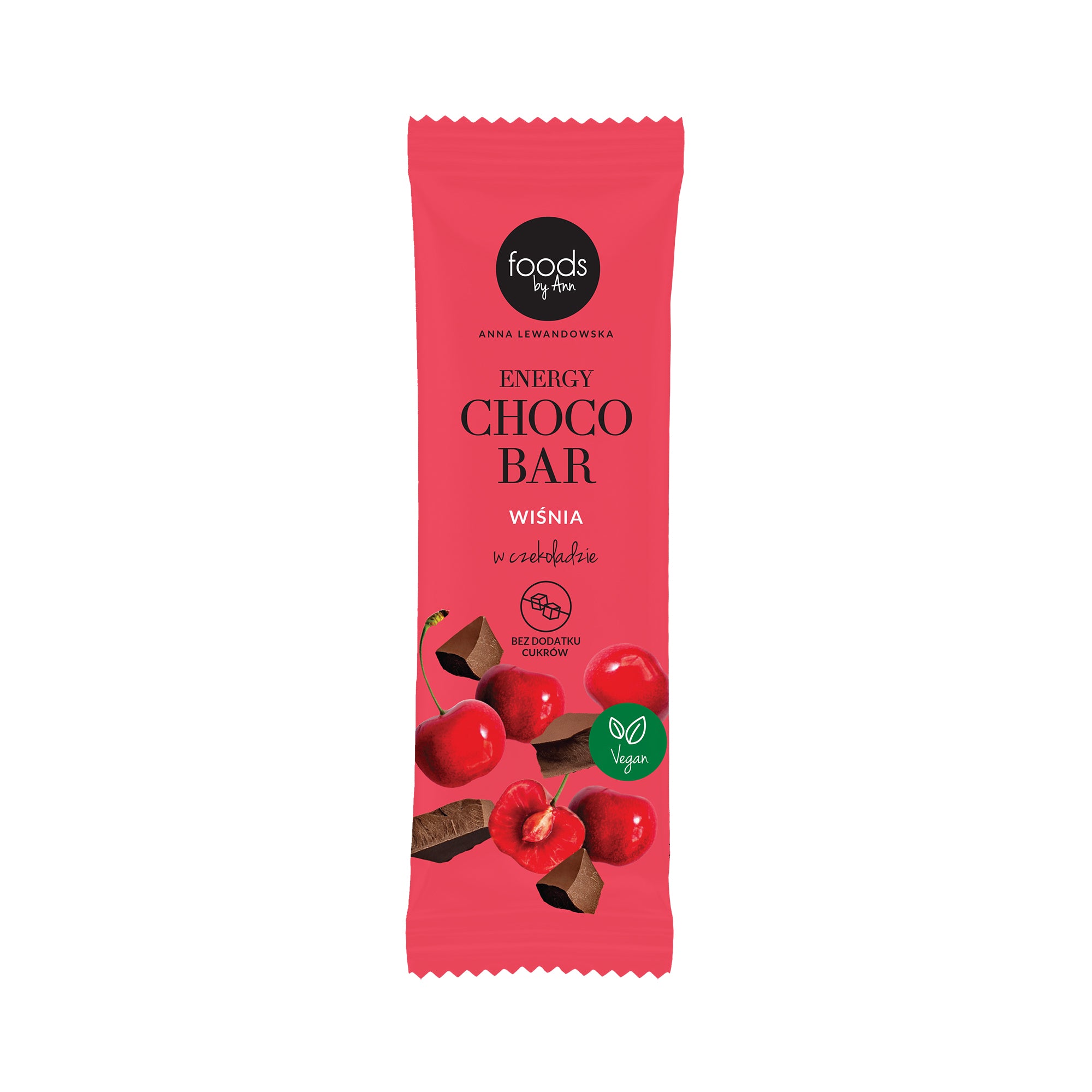 FOODS BY ANN Energetická tyčinka v čokoládě, Cherry 35 g