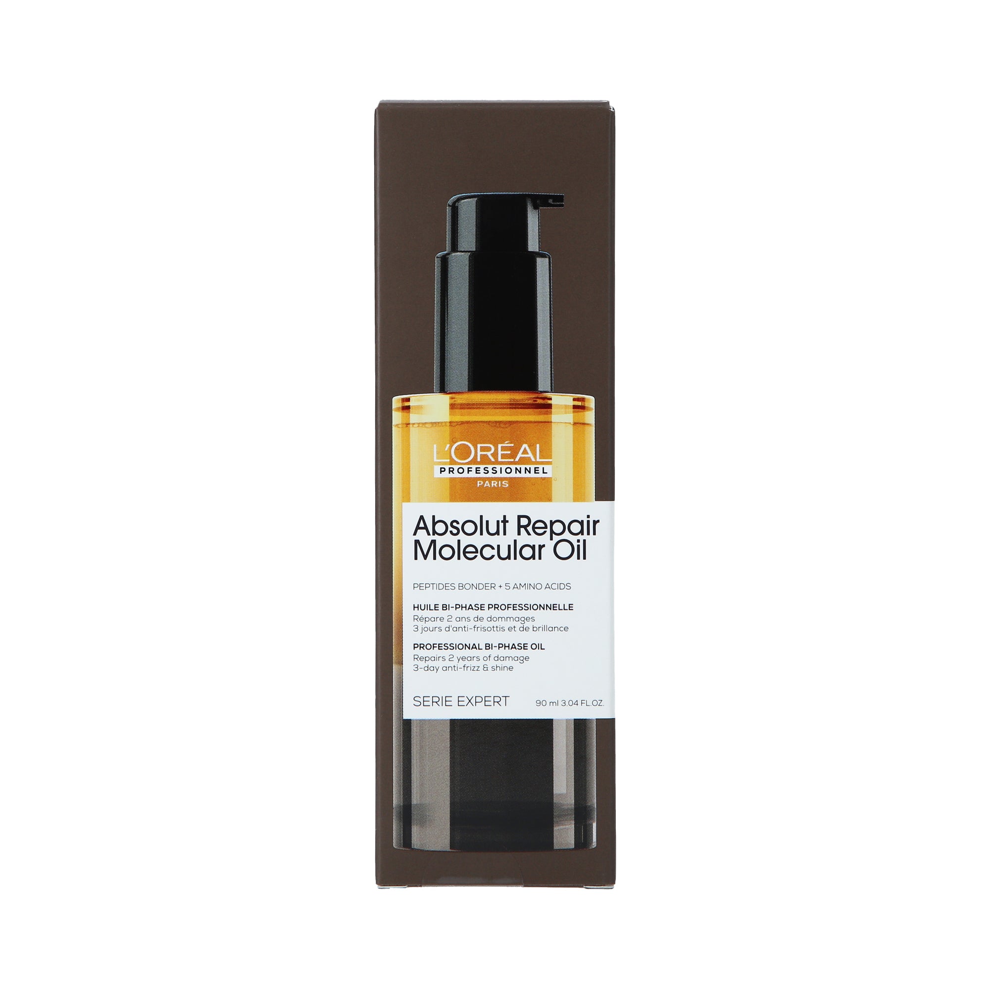 L’ORÉAL PROFESSIONNEL ABSOLUT REPAIR MOLECULAR Huile biphasée aux peptides et acides aminés 90 ml