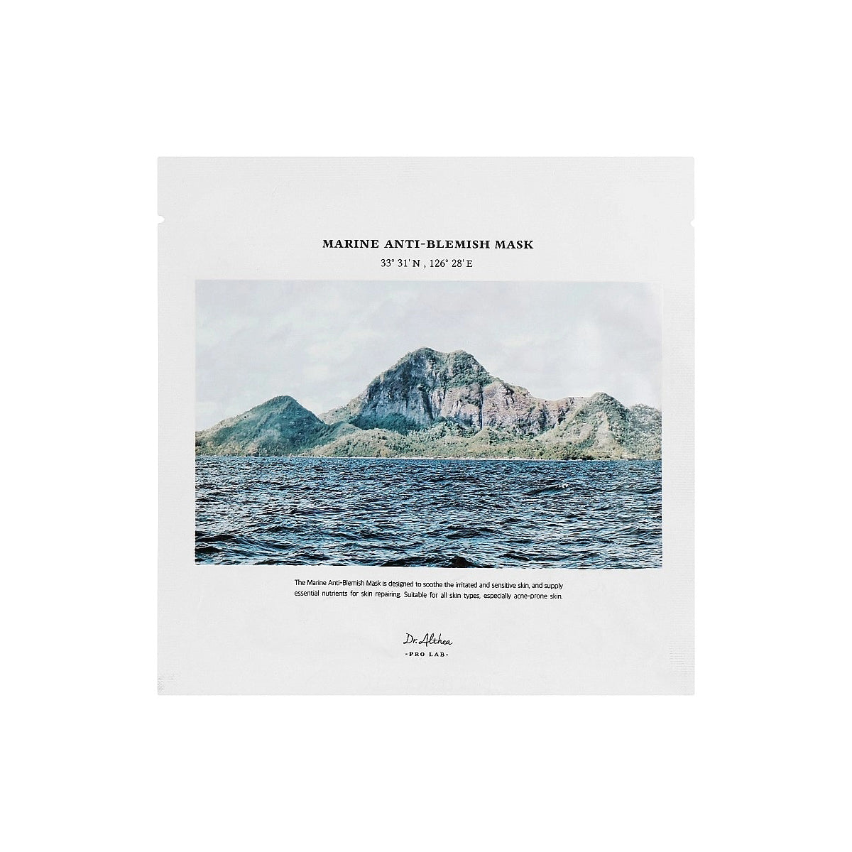 DR. ALTHEA MARINE ANTI-BLEMISH Maska w płachcie o działaniu regenerującym i przeciwstarzeniowym 27 g