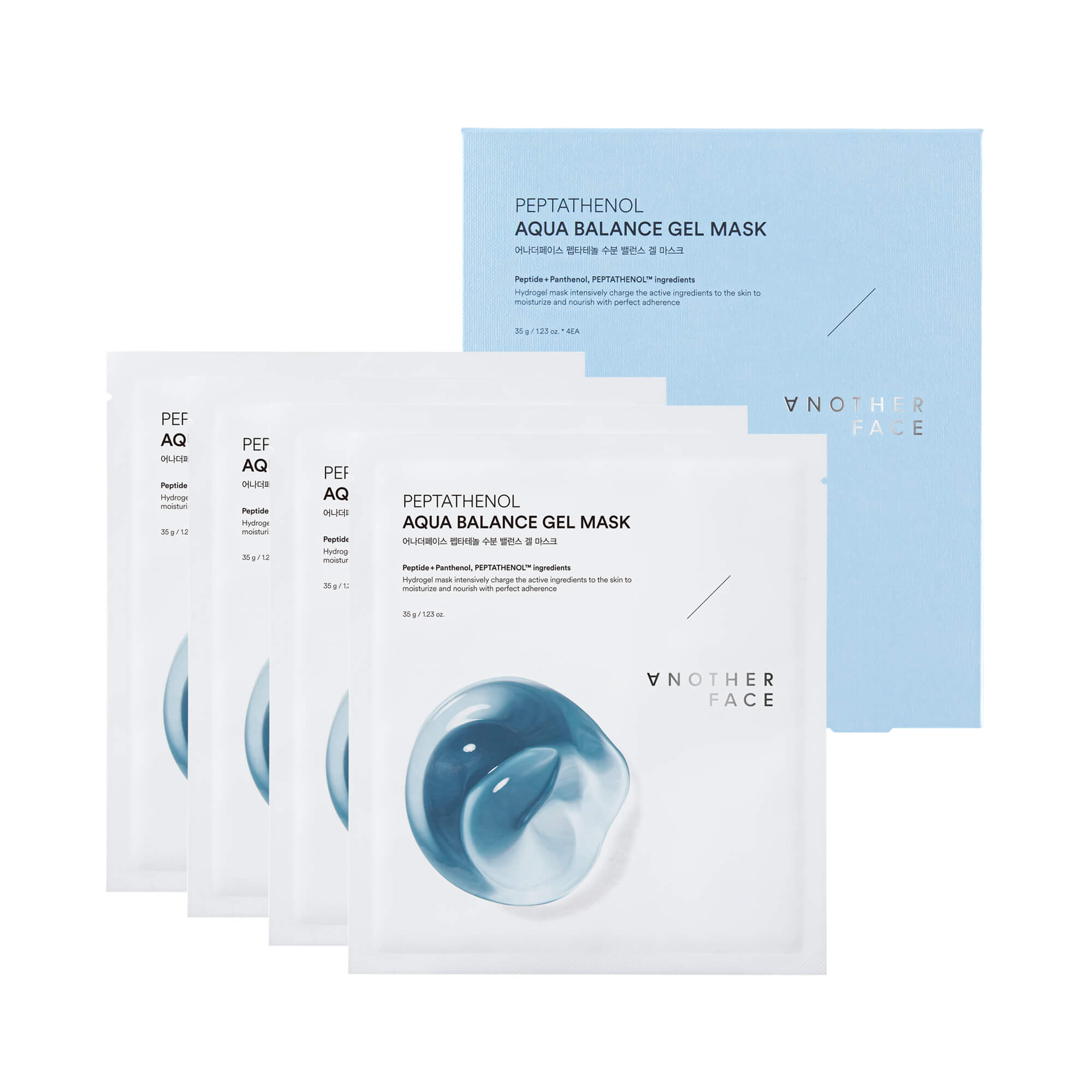 JINÁ FACE PEPTATHENOL AQUA BALANCE GEL MASK Intenzivně hydratační hydrogelová pleťová maska (4x35 g) #2