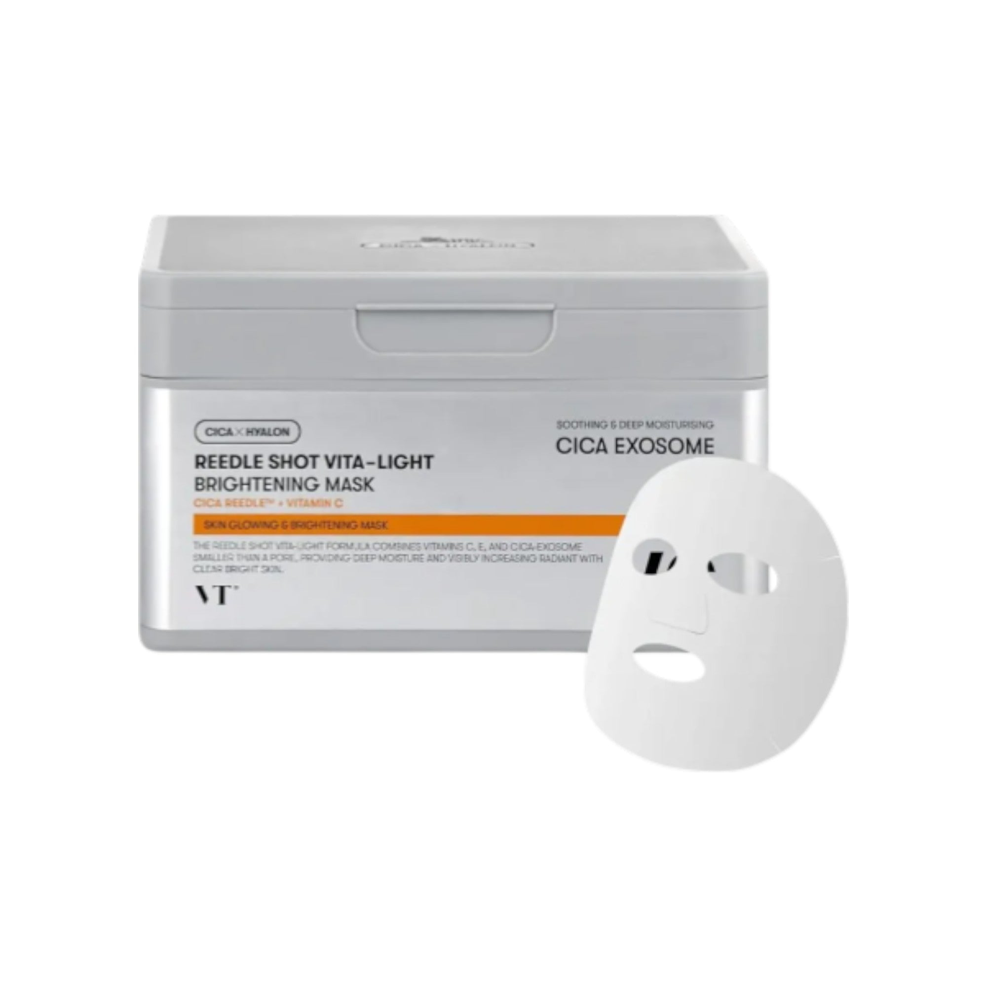VT COSMETICS REEDLE SHOT BRIGHTENING Beleuchtende Gesichtsmasken mit Vitamin C 30 Stk.