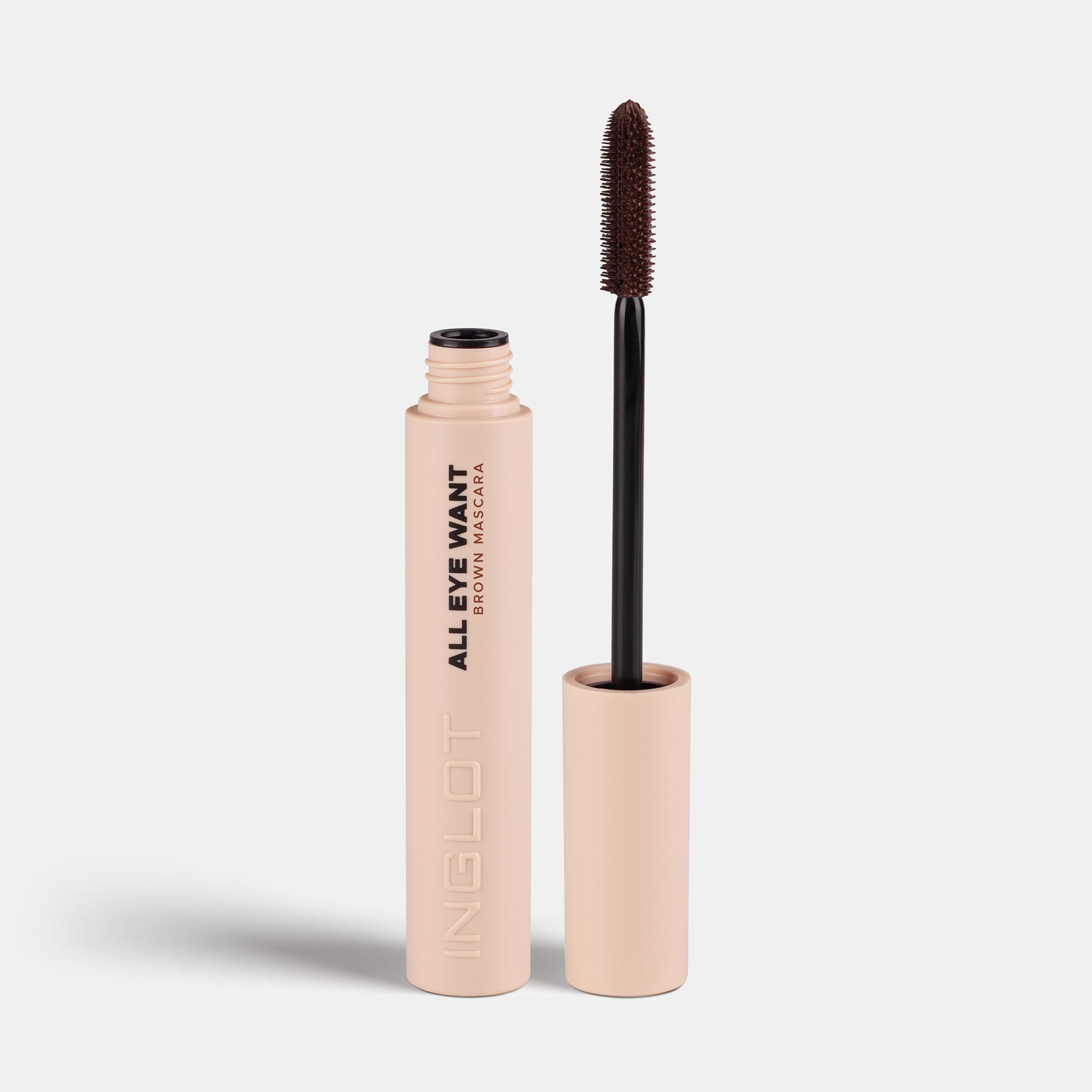 INGLOT ALL EYE WANT Brązowy tusz do rzęs 5 ml #4