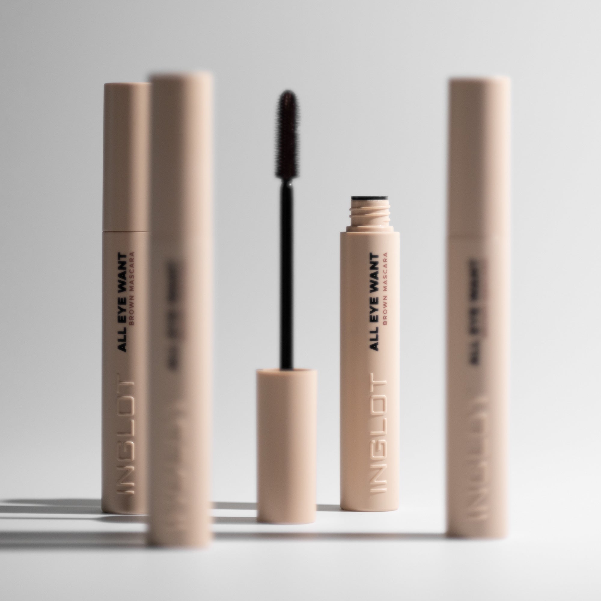 INGLOT ALL EYE WANT Brązowy tusz do rzęs 5 ml #7