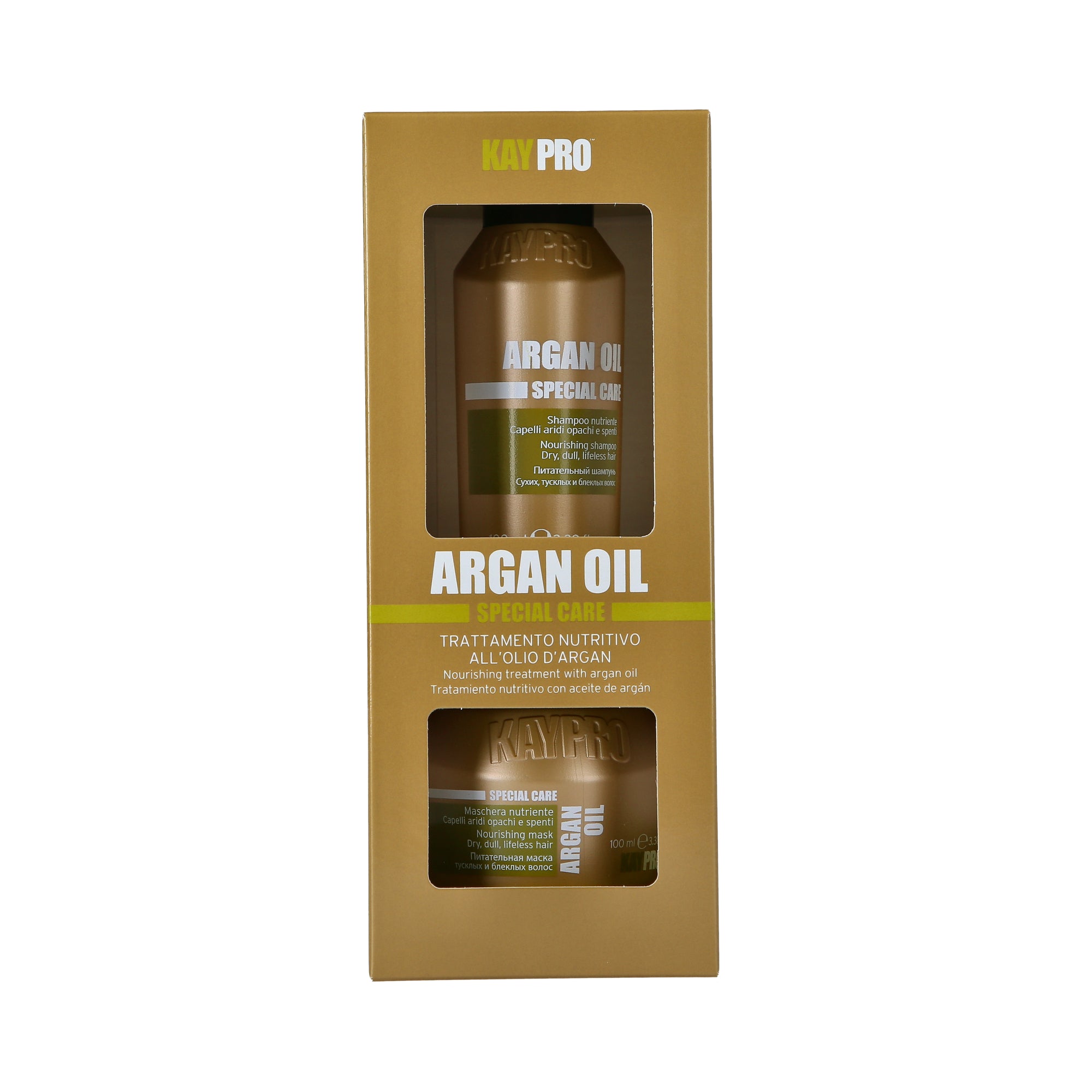KAYPRO ARGAN OIL SET Set idratante profondo per capelli secchi e indeboliti 2 x 100 ml