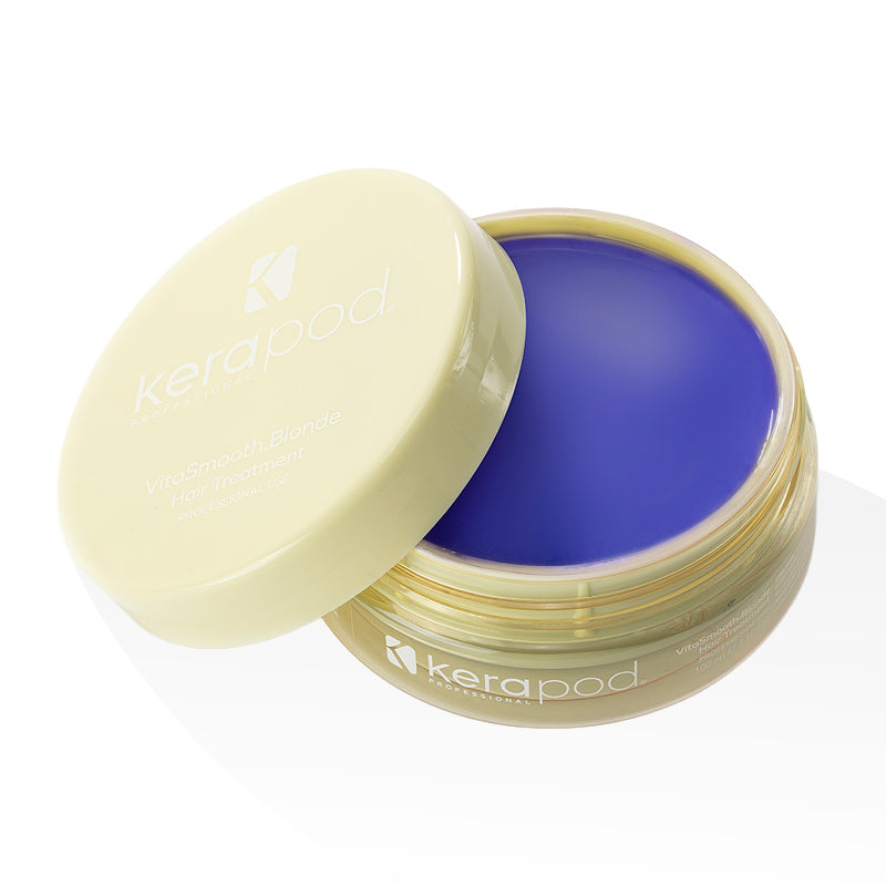KERAPOD VITASMOOTH BLONDE STEP 2 Kuracja wygładzająca do włosów farbowanych blond i siwych 100 ml #2