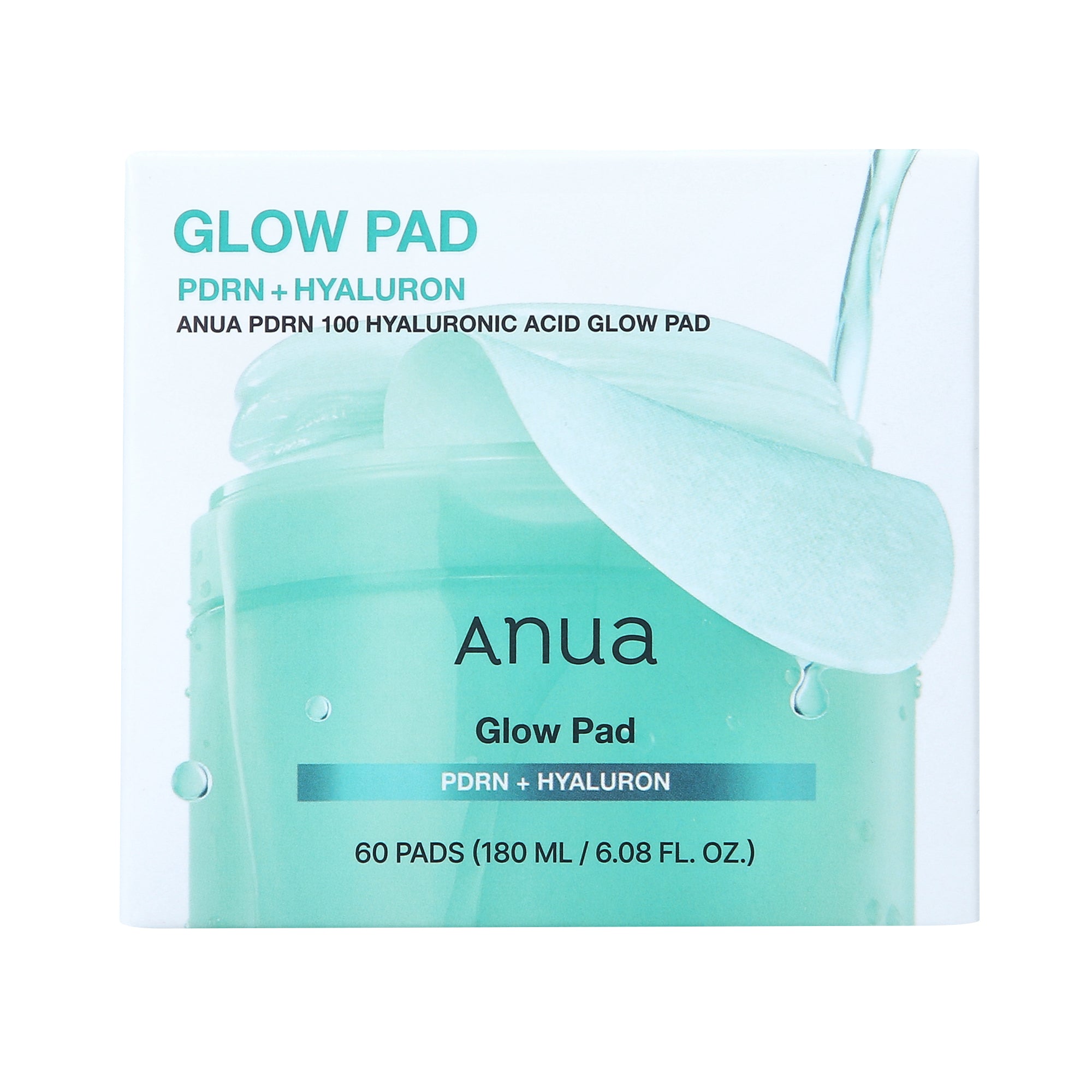 ANUA PDRN 100 + HYALURONIC GLOW PAD Intensywnie nawilżające płatki tonizujące z PDRN (60 szt.) 180 ml #2