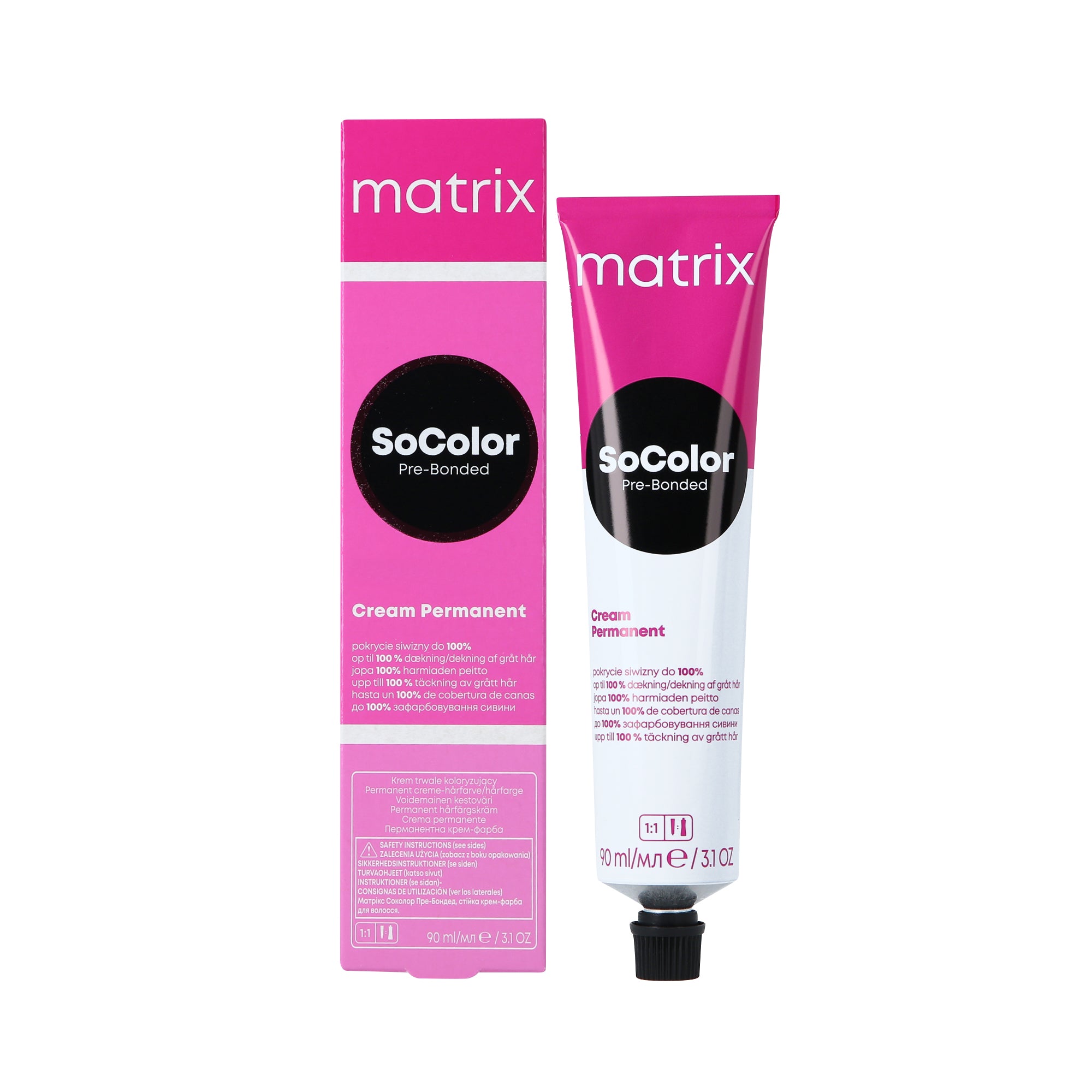 MATRIX SOCOLOR PRE-BONDED CREAM PERMANENT Permanentní barva na vlasy 90 ml