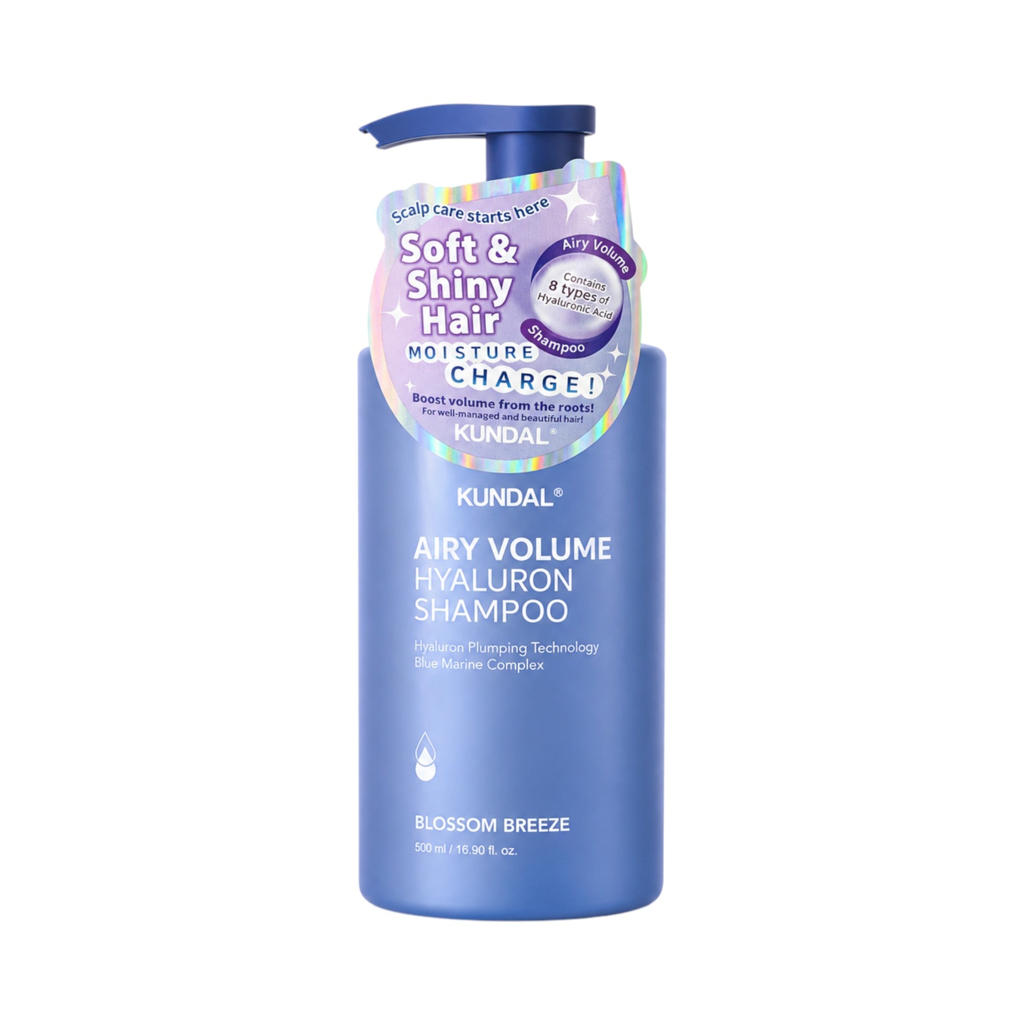 KUNDAL AIRY VOLUME HYALURON Nawilżający szampon do włosów zwiększający objętość Blossom Breeze 500 ml