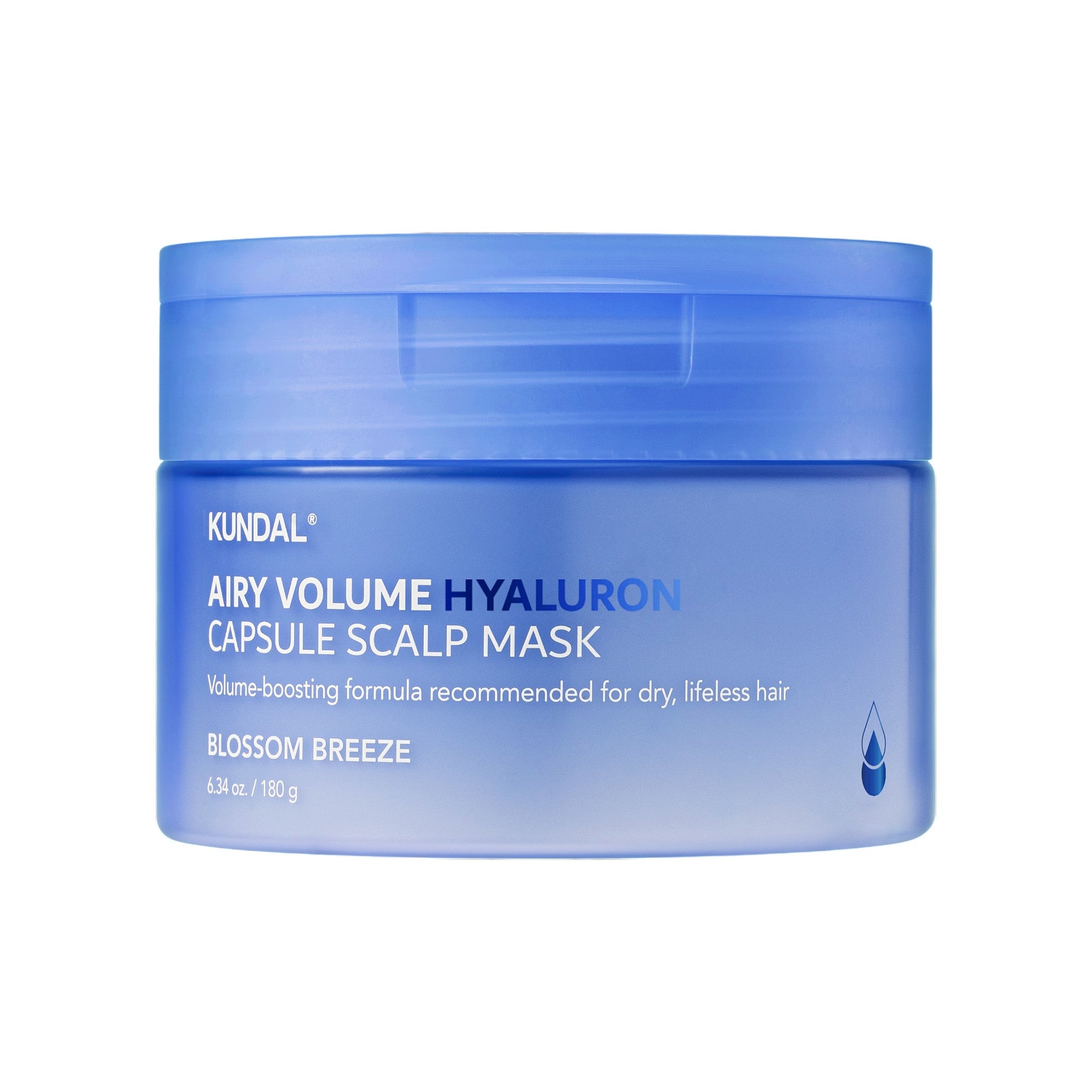 KUNDAL AIRY VOLUME HYALURON CAPSULE SCALP Lekka maska do skóry głowy przeznaczona do włosów cienkich Blossom Breeze 180 g