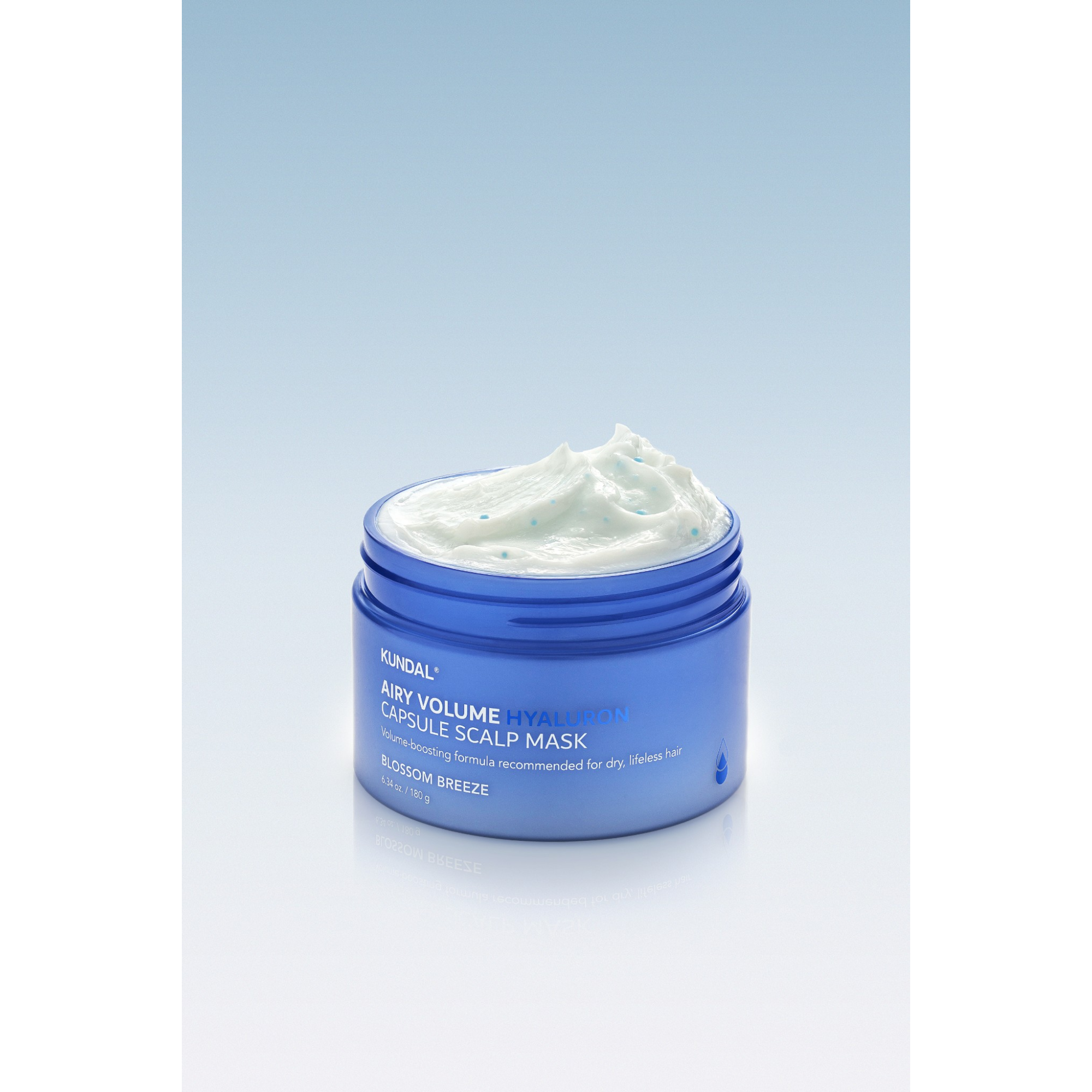 KUNDAL AIRY VOLUME HYALURON CAPSULE SCALP Lekka maska do skóry głowy przeznaczona do włosów cienkich Blossom Breeze 180 g #4
