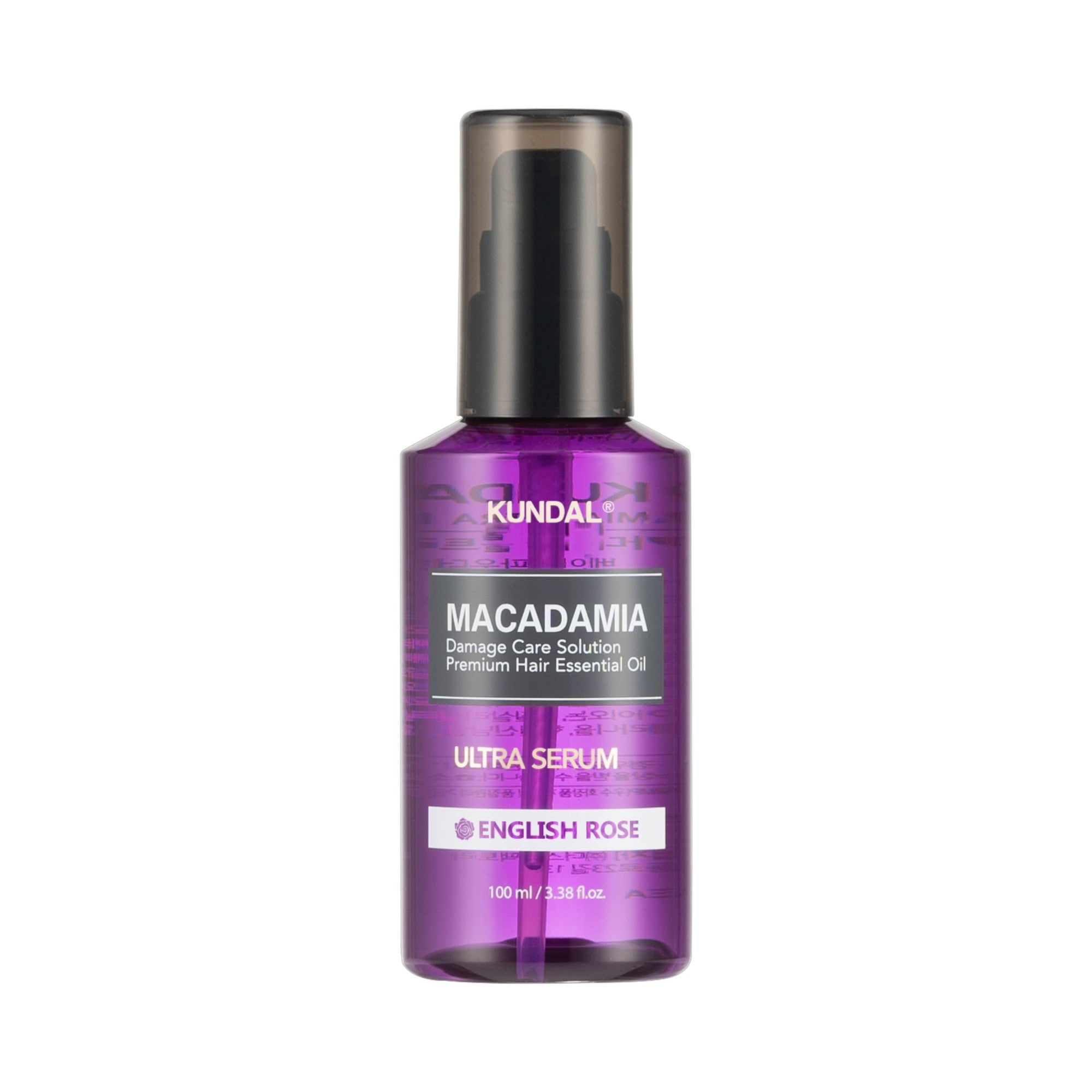 KUNDAL MACADAMIA ULTRA HAIR SERUM Intenzivně regenerační vlasové sérum anglická růže 100 ml