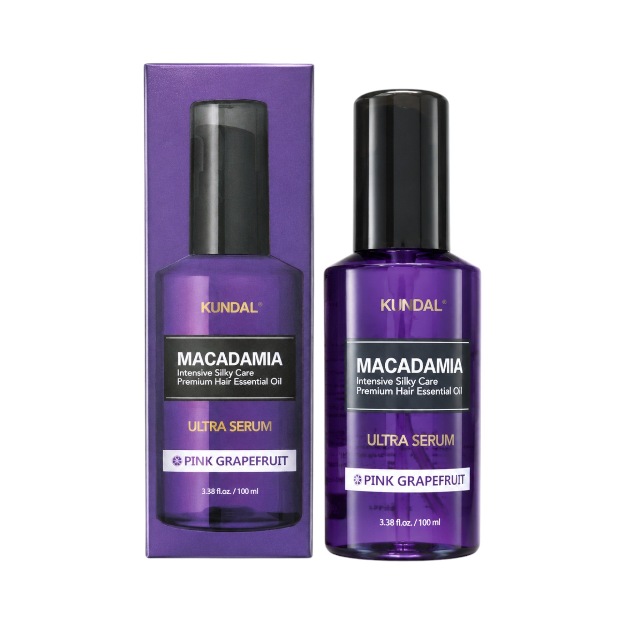KUNDAL MACADAMIA ULTRA HAIR SERUM Intensywnie regenerujące serum do włosów Grapefruit 100 ml