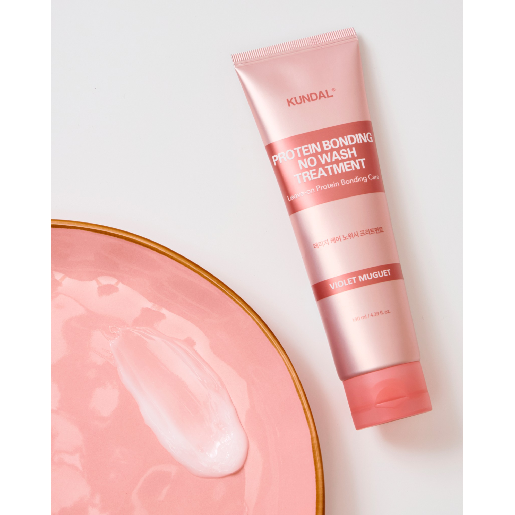 KUNDAL PROTEIN BONDING NO WASH Intenzivně posilující kúra bez oplachování Violet Muguet 130 ml #4