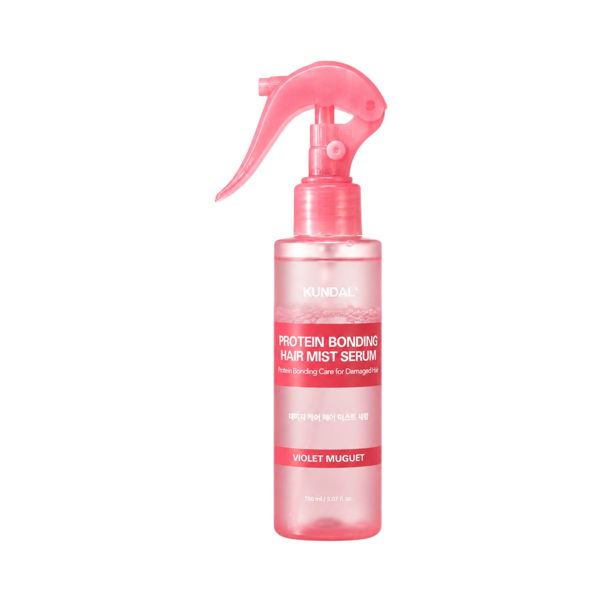 KUNDAL PROTEIN BONDING Intensywnie odżywiająca dwufazowa mgiełka-serum Violet Muguet 150 ml