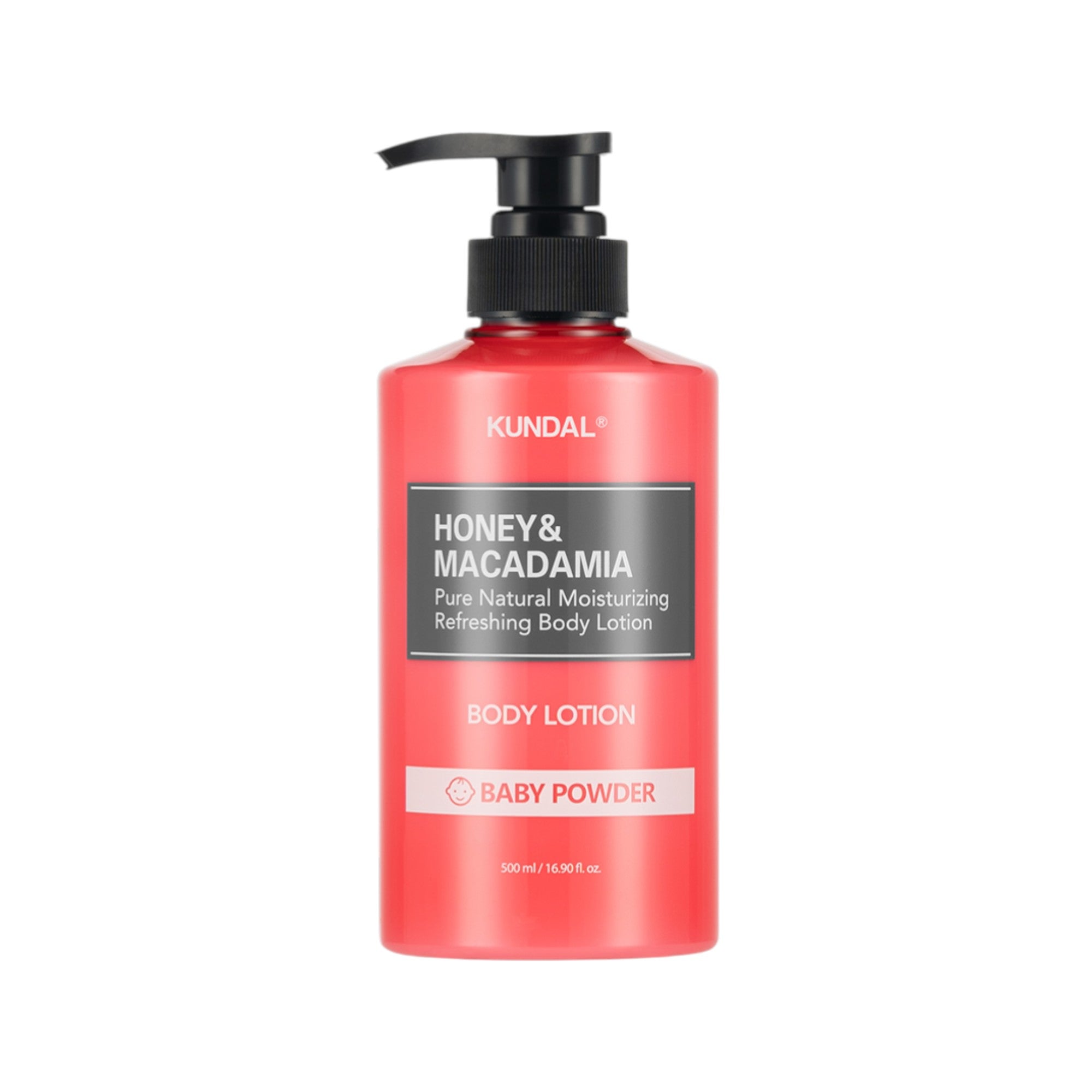KUNDAL HONEY & MACADAMIA Hydratační tělové mléko Baby Powder 500 ml