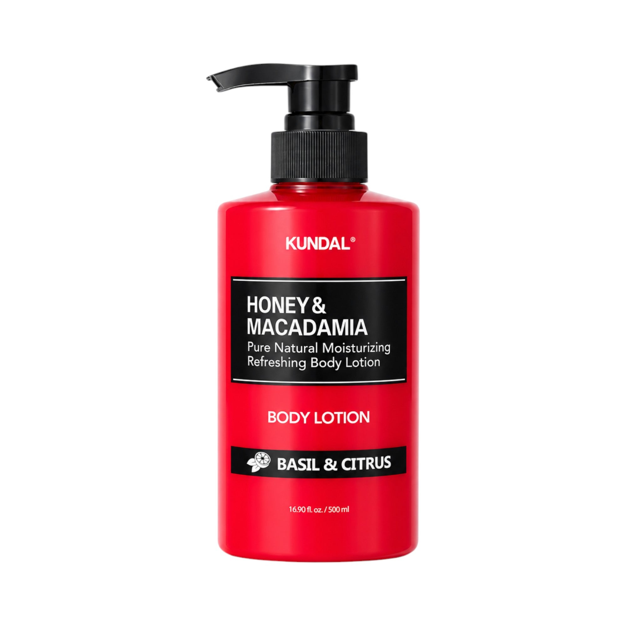 KUNDAL HONEY & MACADAMIA Hydratační tělové mléko Bazalka & Citrus 500 ml