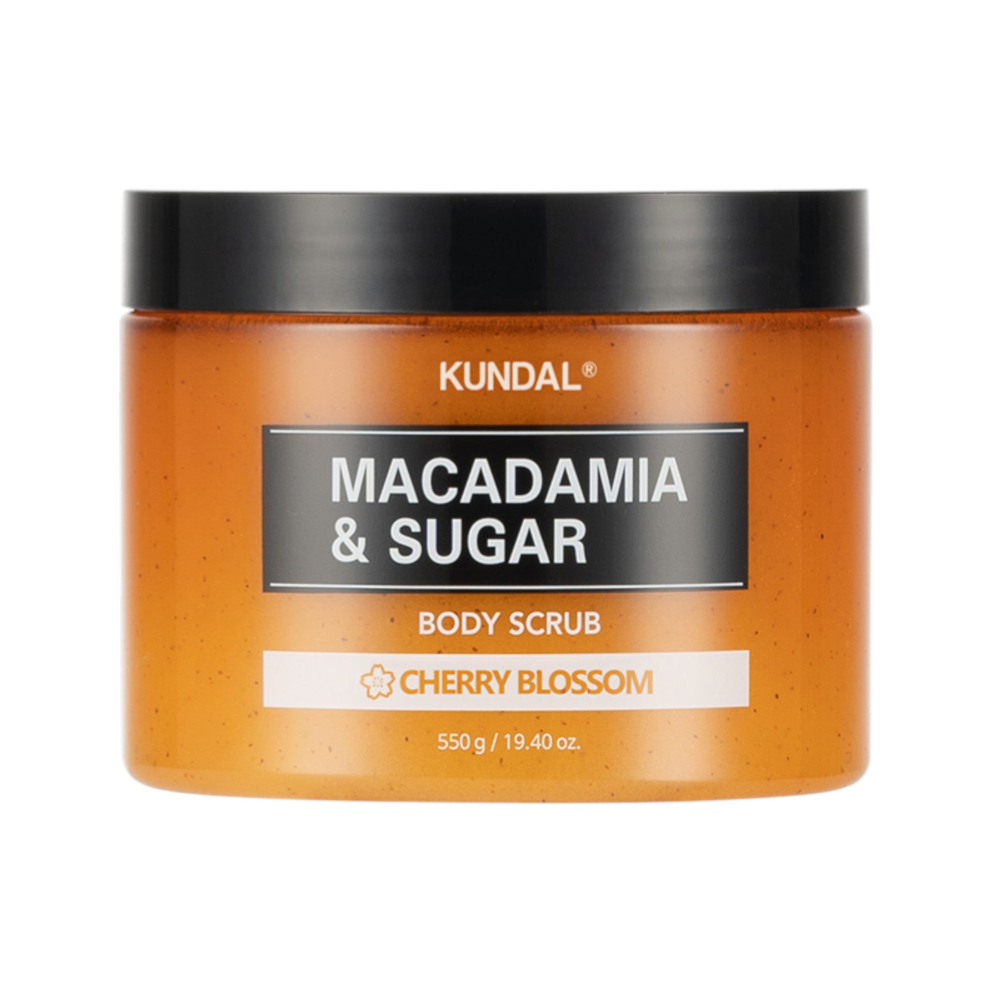 KUNDAL MACADAMIA & SUGAR BODY SCRUB Cukrový tělový peeling Cherry Blossom 550 g