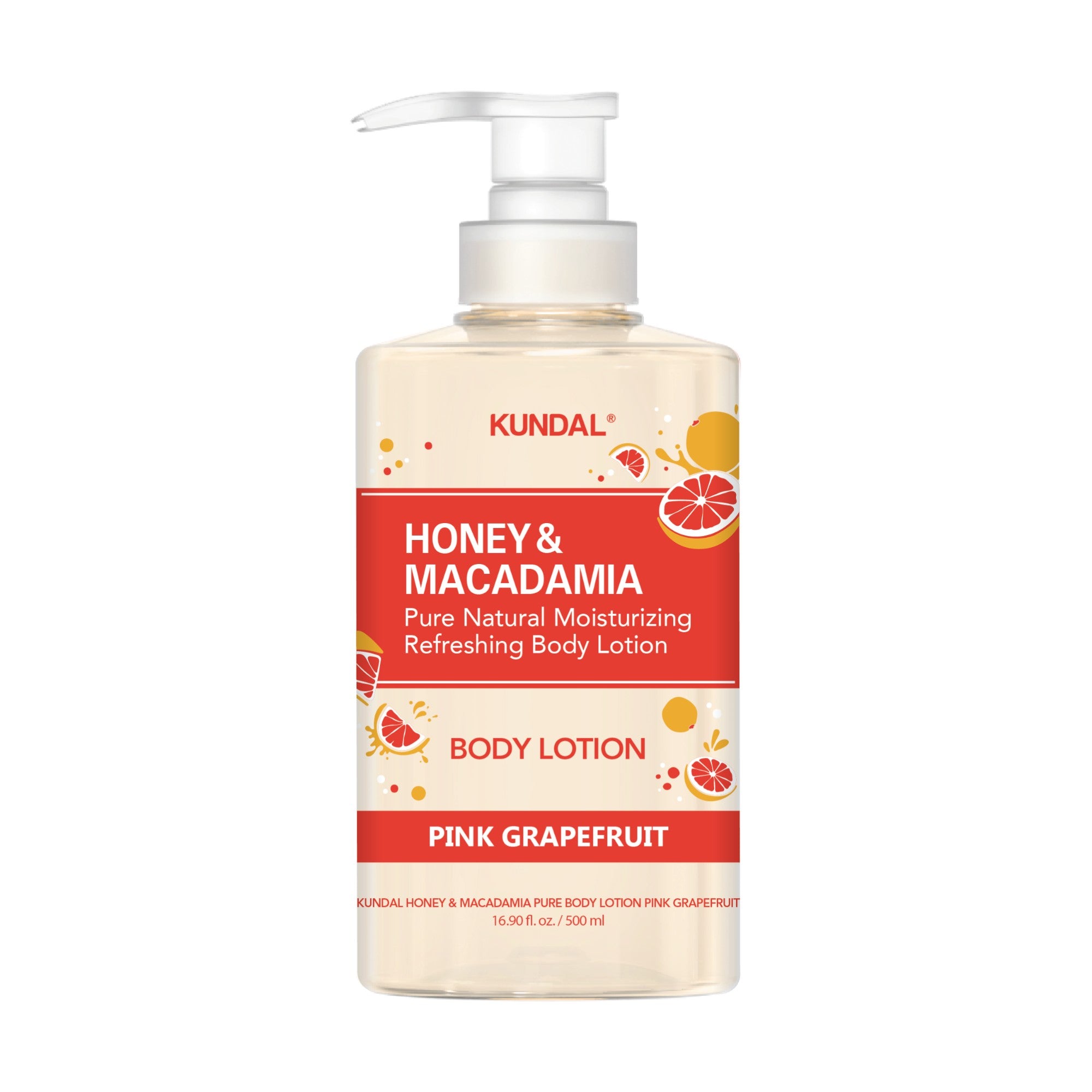 KUNDAL HONEY & MAKADAMIA RŮŽOVÝ GRAPEFRUIT EDITION Sada na mytí a péči o tělo 2 x 500 ml #3
