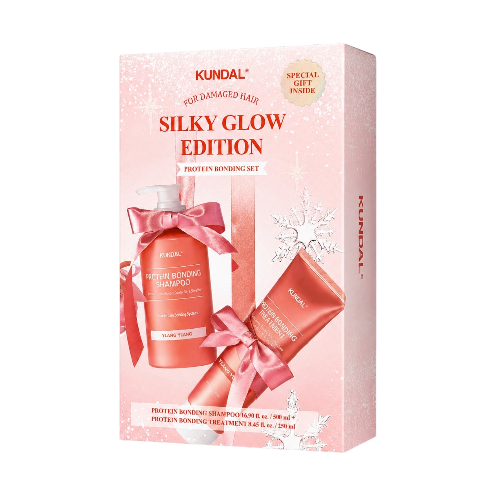 KUNDAL SILKU GLOW EDITION Intenzivně regenerační sada péče o vlasy Ylang-Ylang 2 x 500 ml